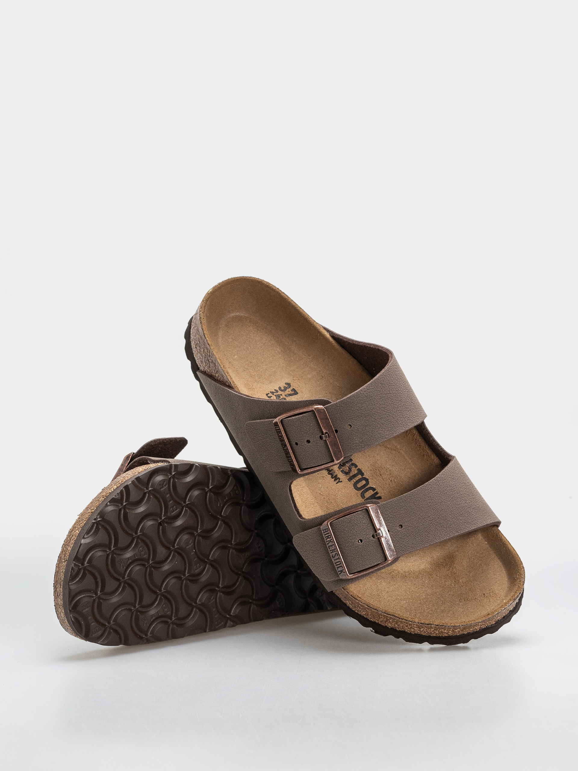Birkenstock Arizona Birkibuc Regular Flip-flop papucsok (mocca)