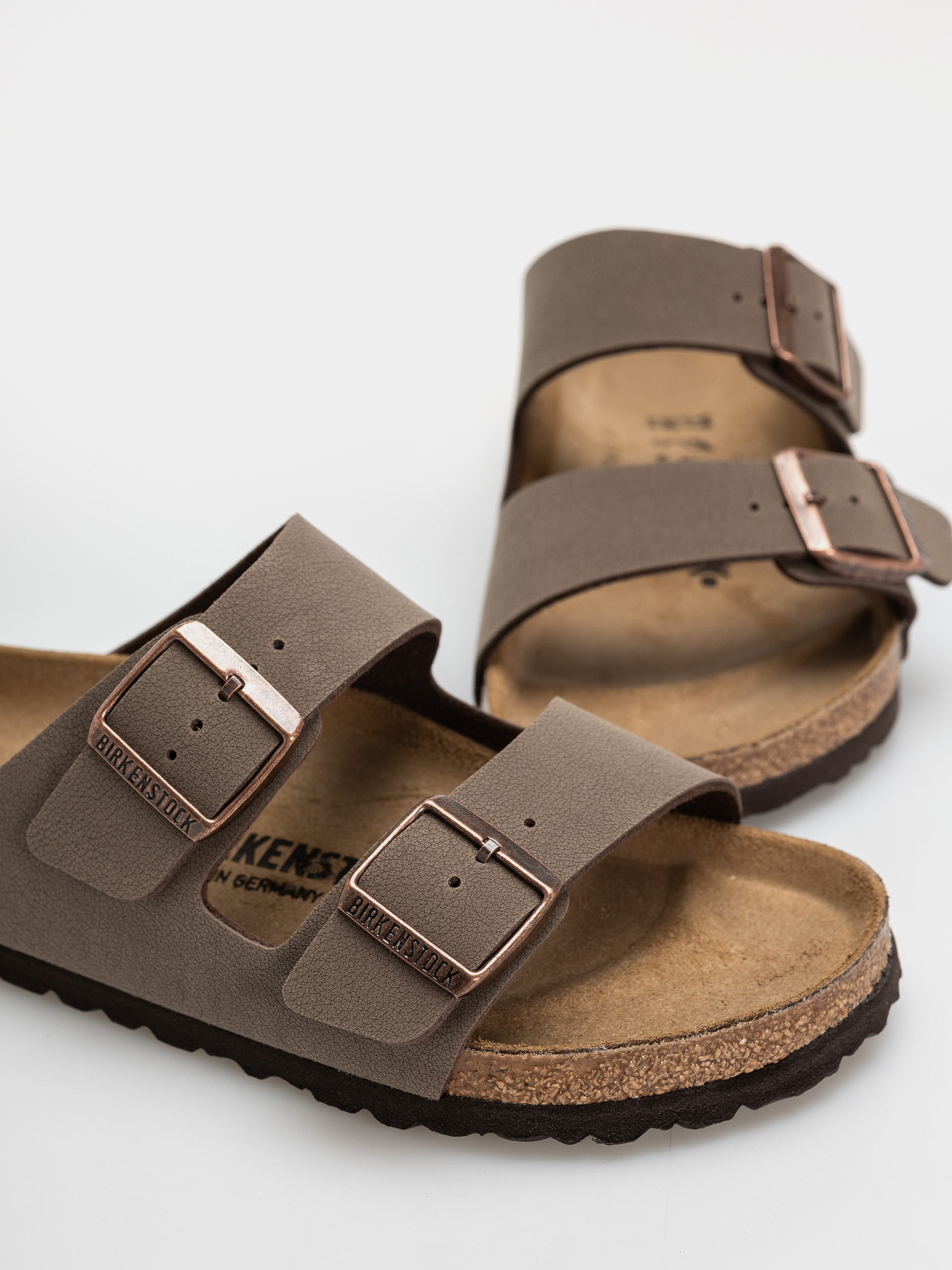 Birkenstock Arizona Birkibuc Regular Flip-flop papucsok (mocca)