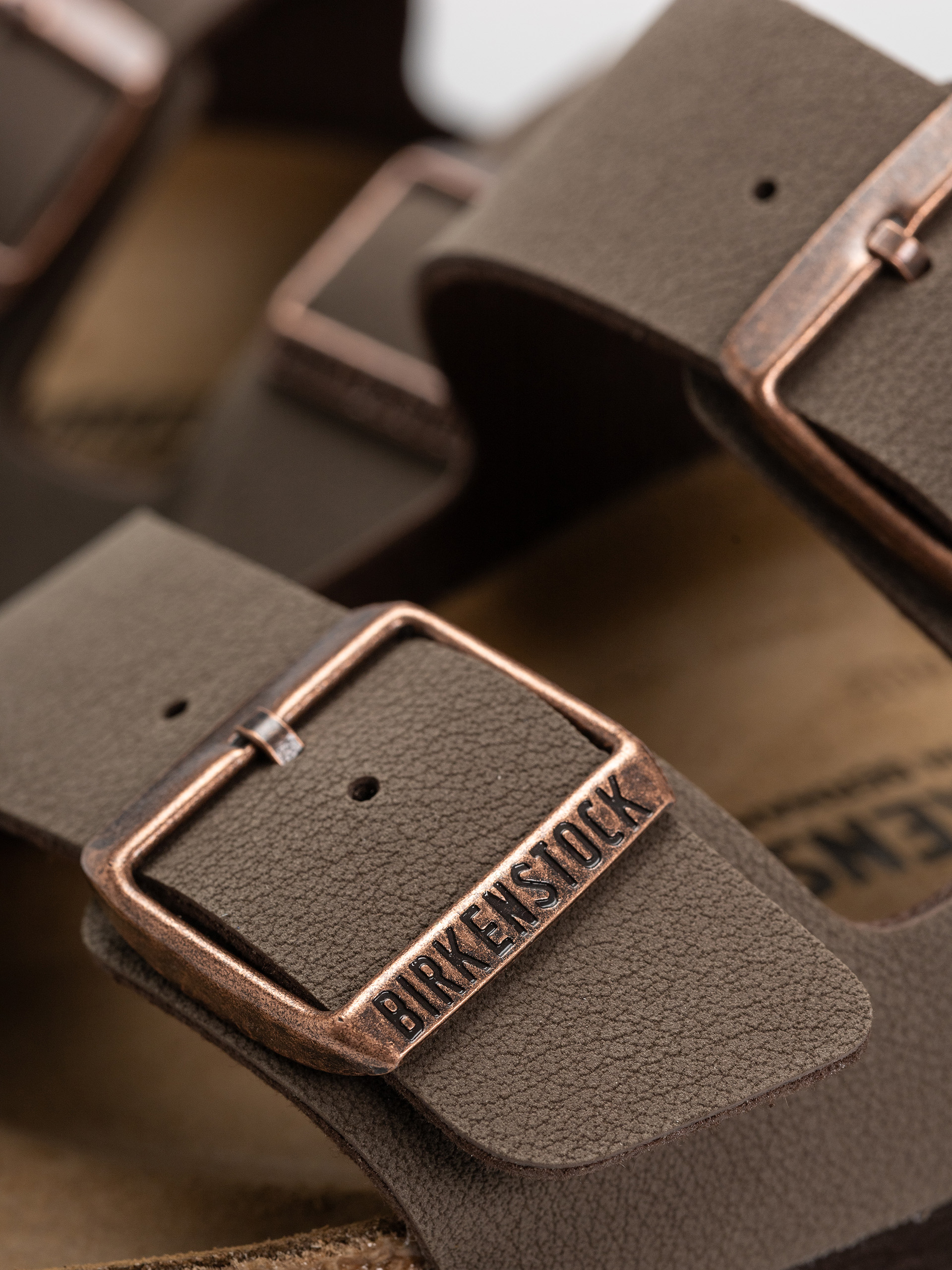 Birkenstock Arizona Birkibuc Regular Flip-flop papucsok (mocca)