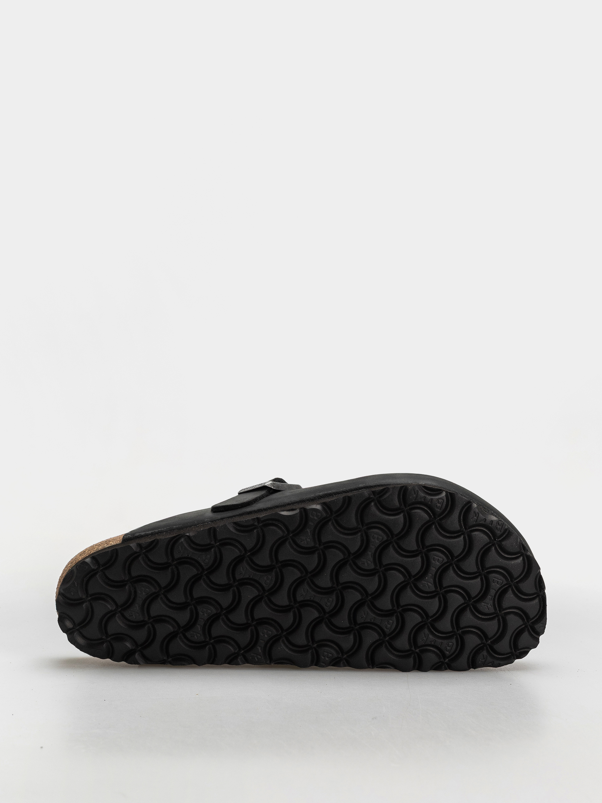 Birkenstock Boston Oiled Leather Regular Flip-flop papucsok (black)