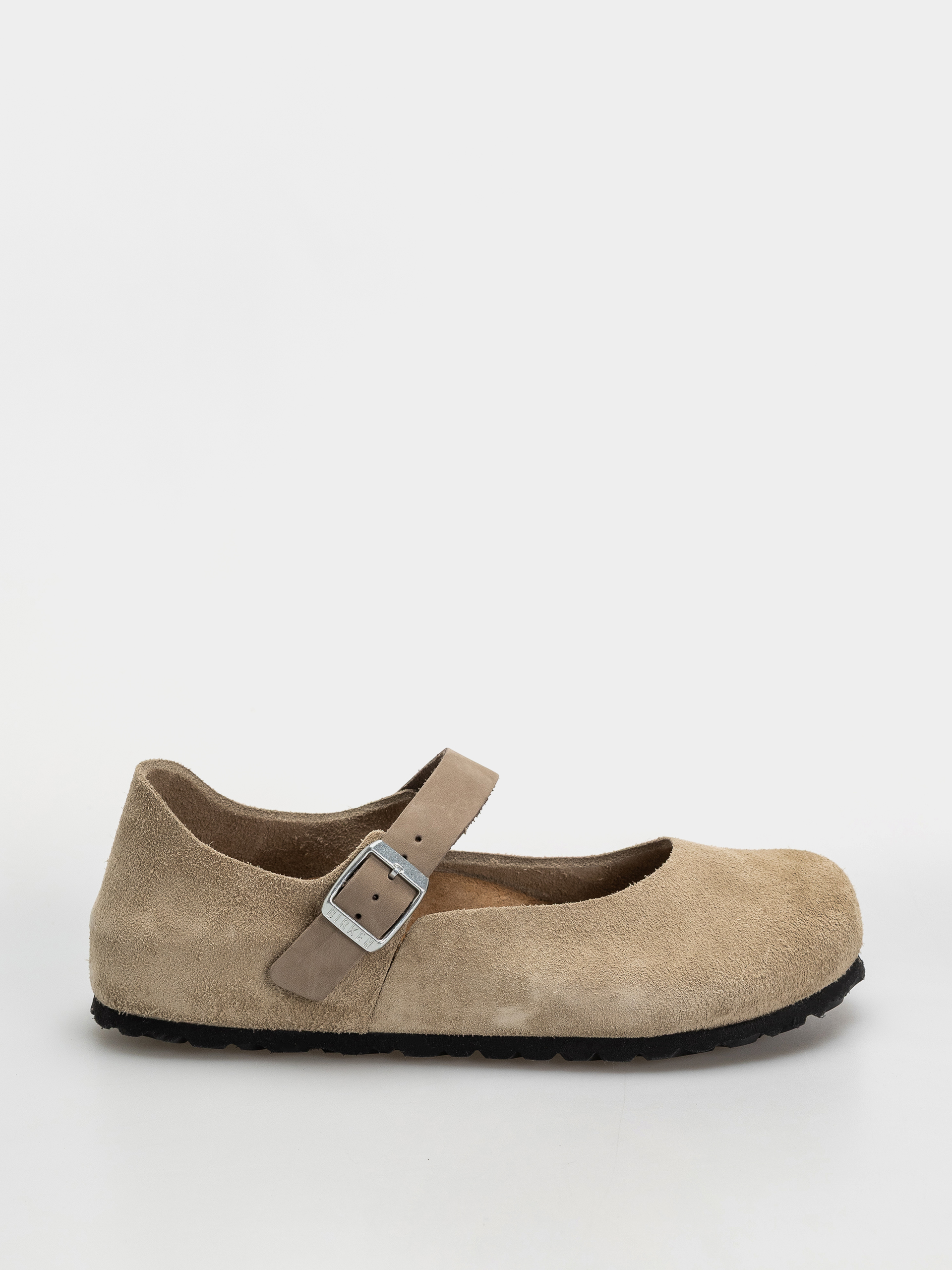Birkenstock Mantova Suede Leather Narrow Wmn Flip-flop papucsok (taupe)