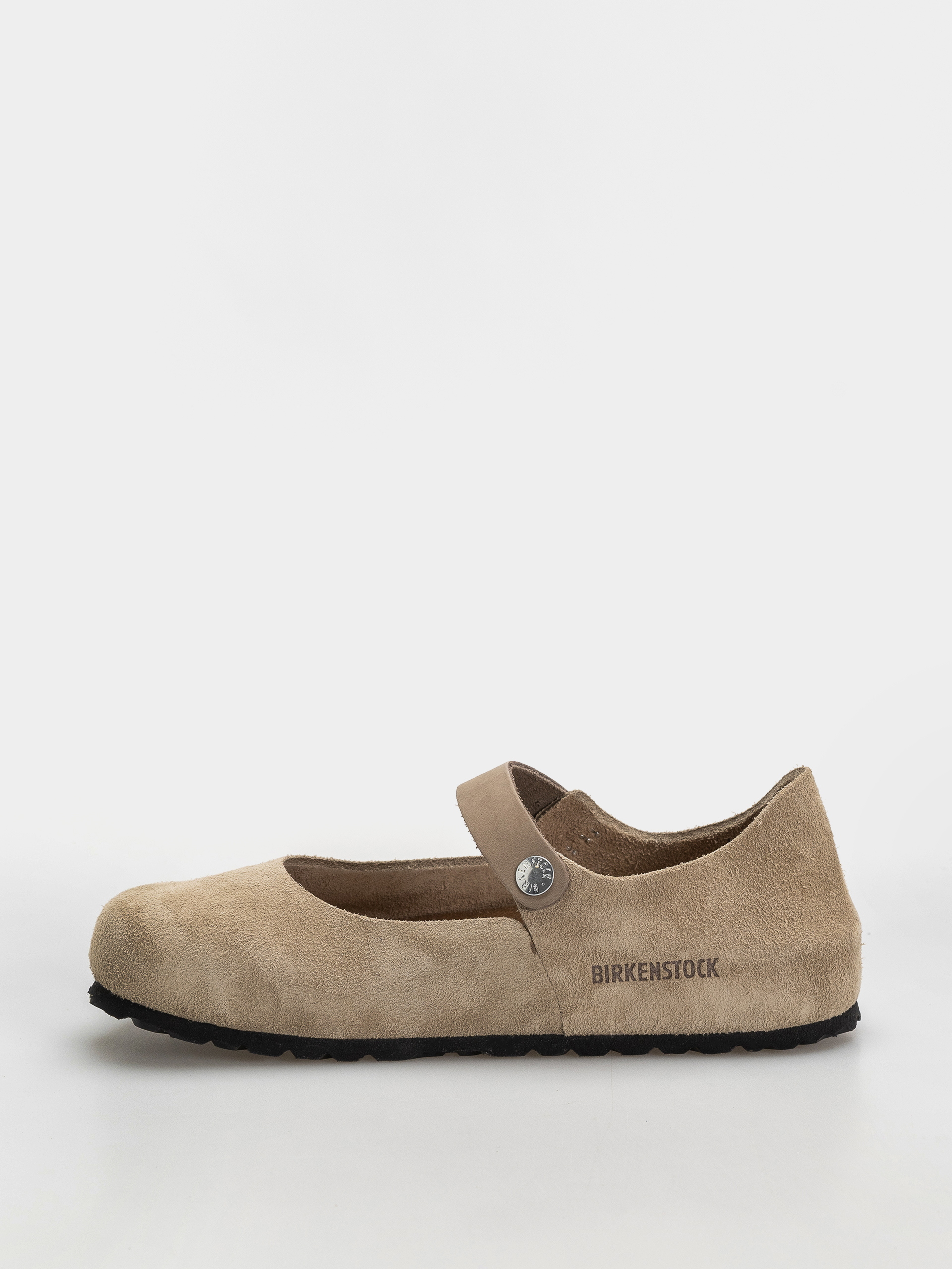 Birkenstock Mantova Suede Leather Narrow Wmn Flip-flop papucsok (taupe)
