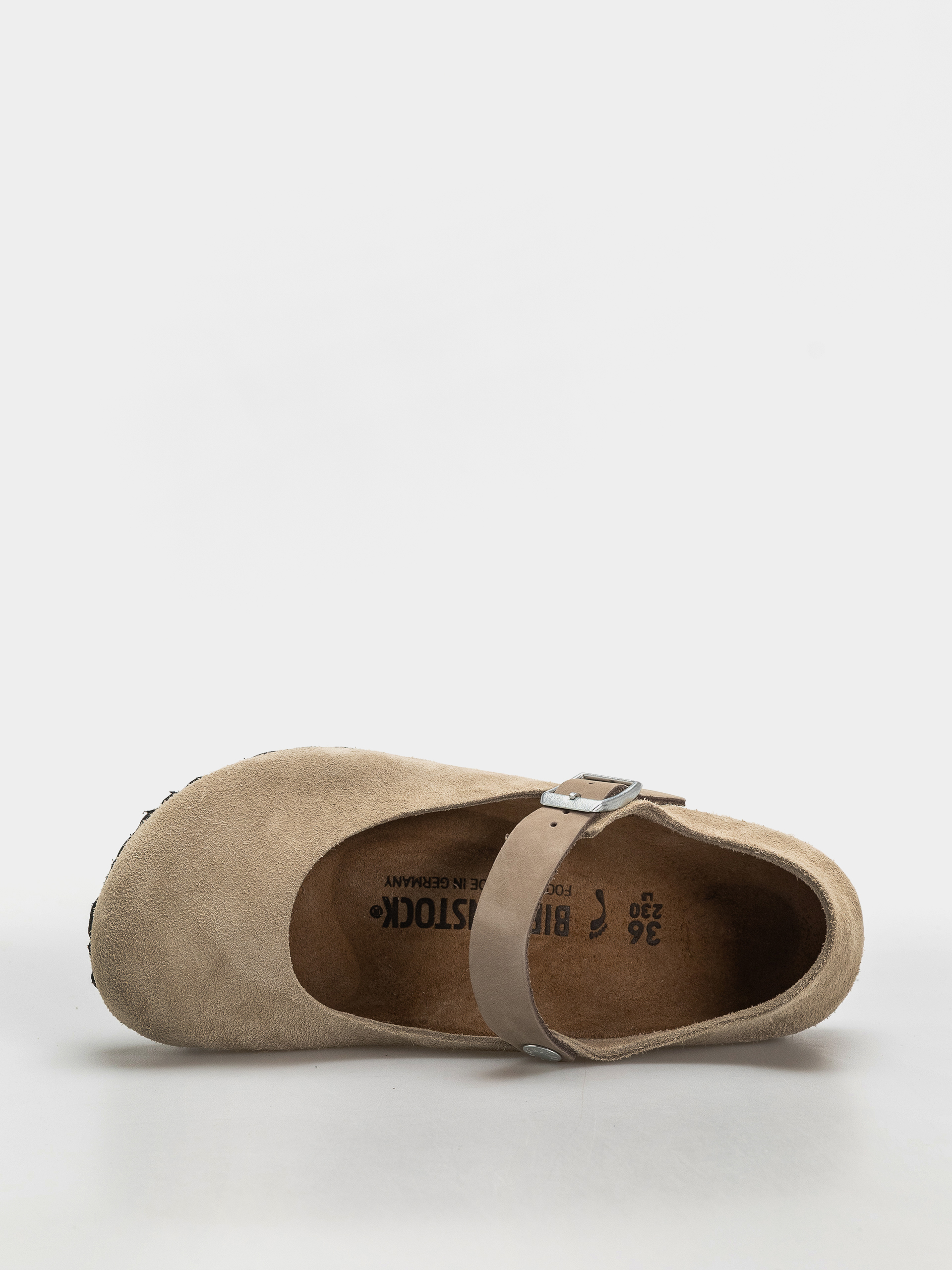 Birkenstock Mantova Suede Leather Narrow Wmn Flip-flop papucsok (taupe)