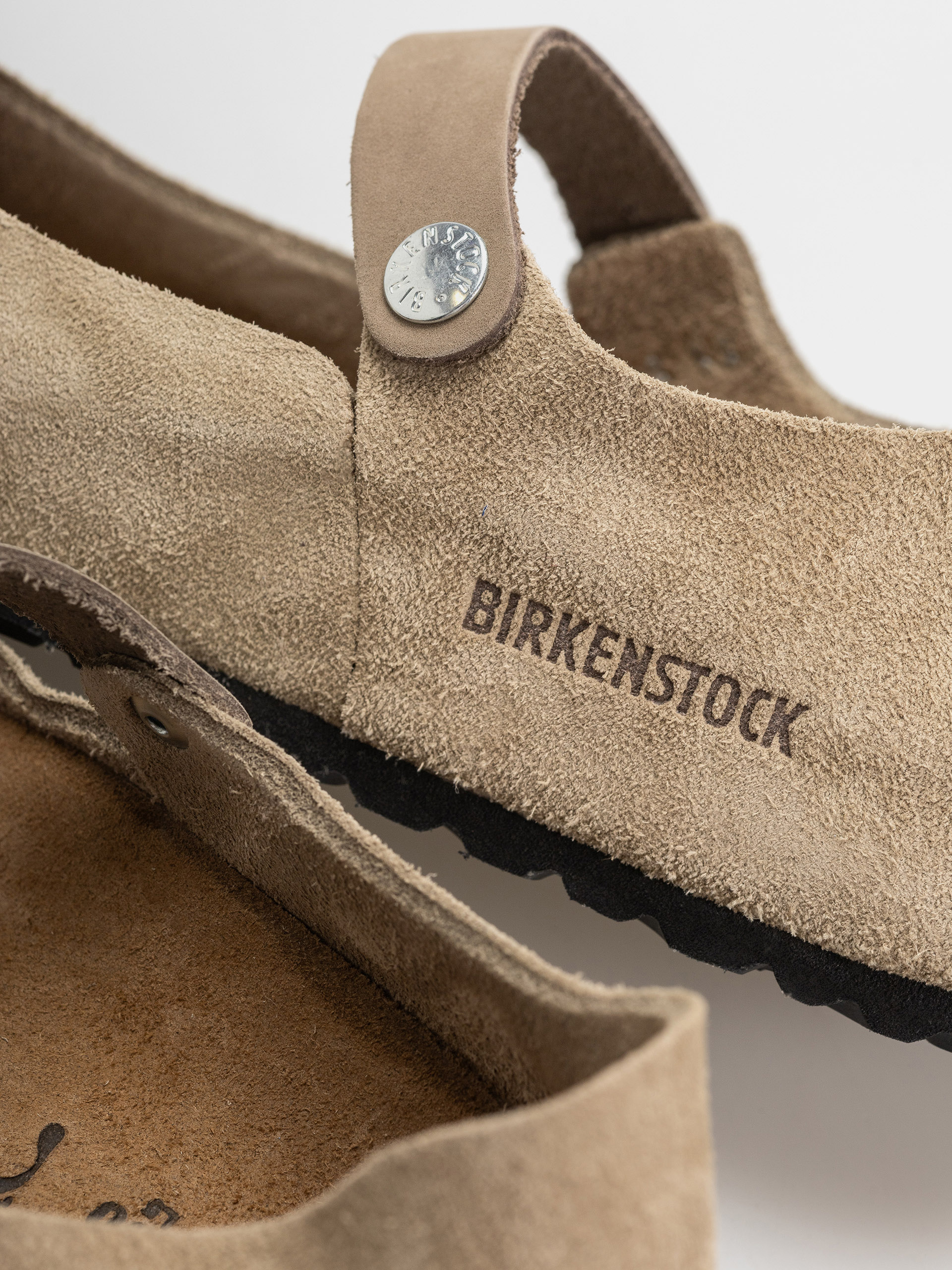 Birkenstock Mantova Suede Leather Narrow Wmn Flip-flop papucsok (taupe)