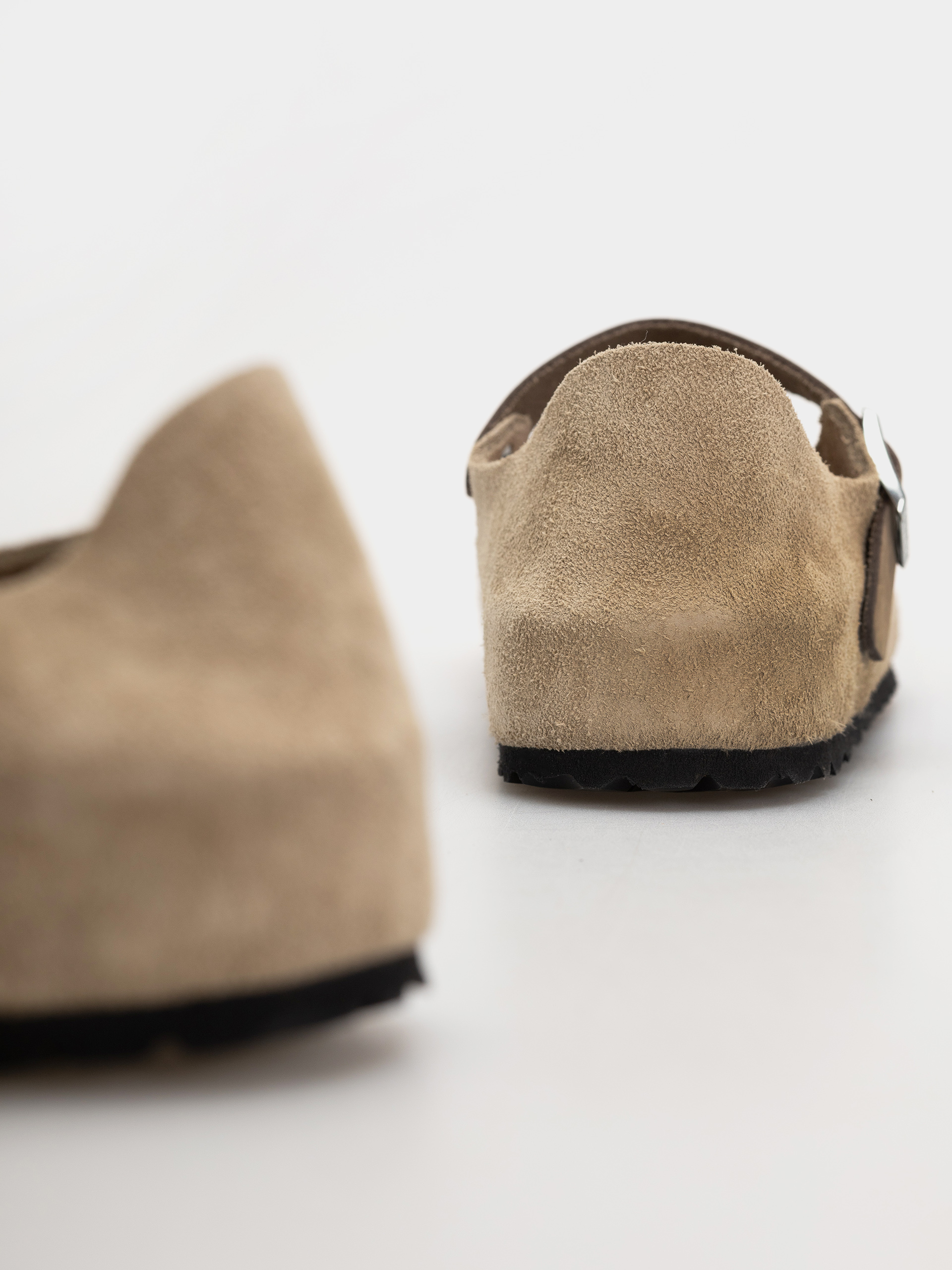 Birkenstock Mantova Suede Leather Narrow Wmn Flip-flop papucsok (taupe)