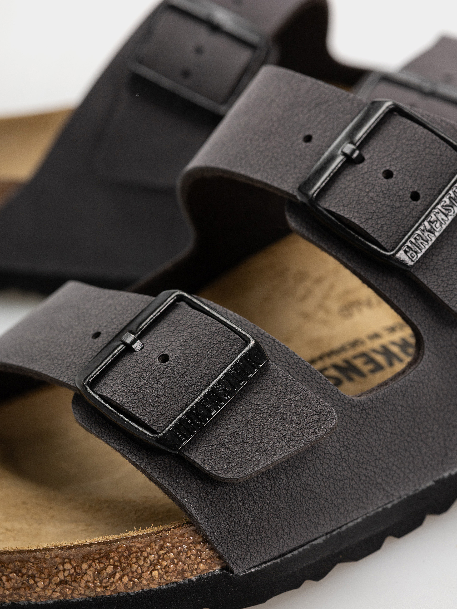 Birkenstock Arizona Birkibuc Regular Flip-flop papucsok (velvet gray/black)