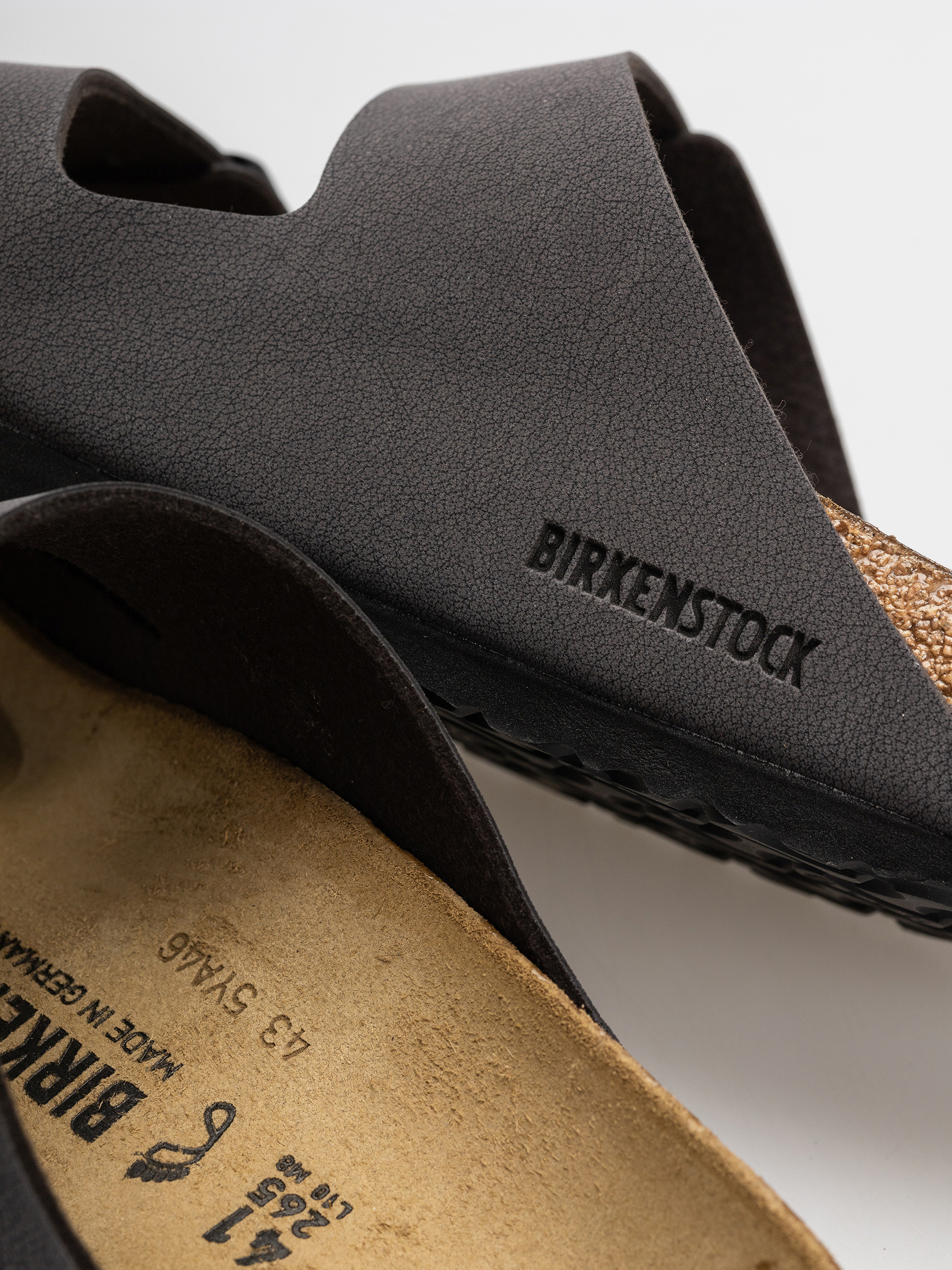 Birkenstock Arizona Birkibuc Regular Flip-flop papucsok (velvet gray/black)