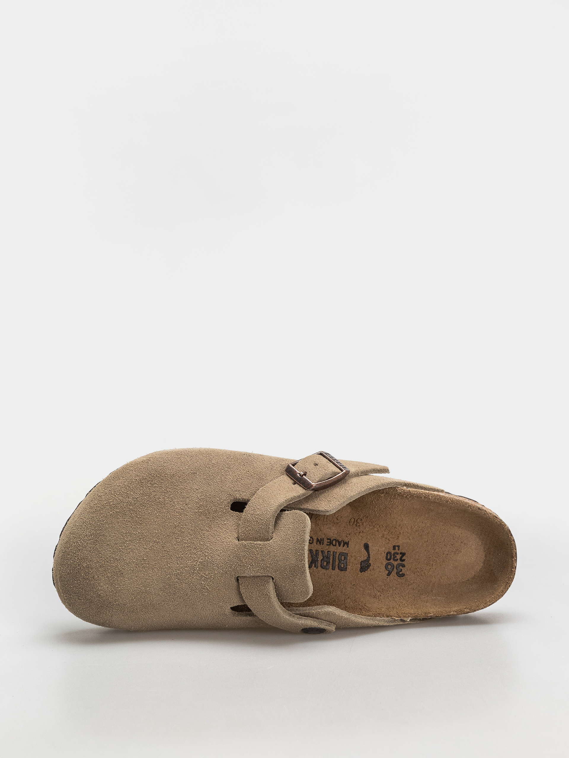 Birkenstock Boston Suede Leather Narrow Wmn Flip-flop papucsok (taupe)