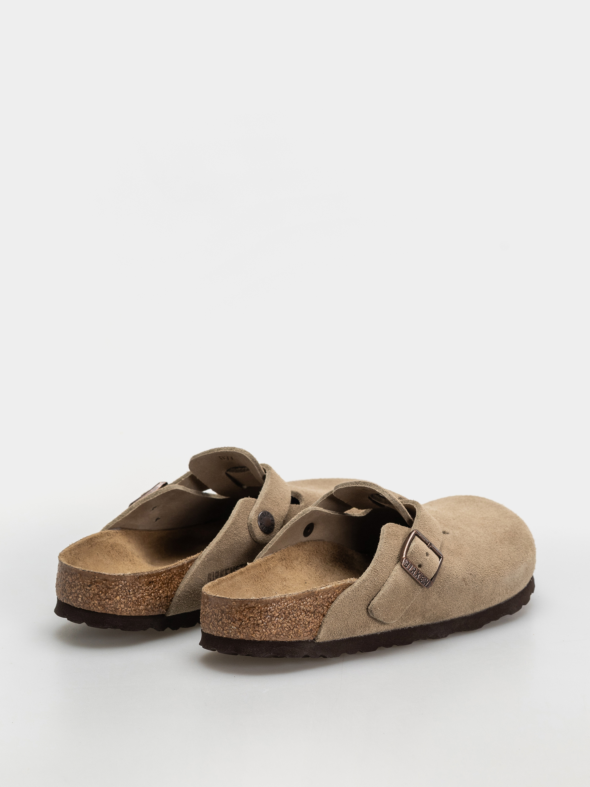 Birkenstock Boston Suede Leather Narrow Wmn Flip-flop papucsok (taupe)