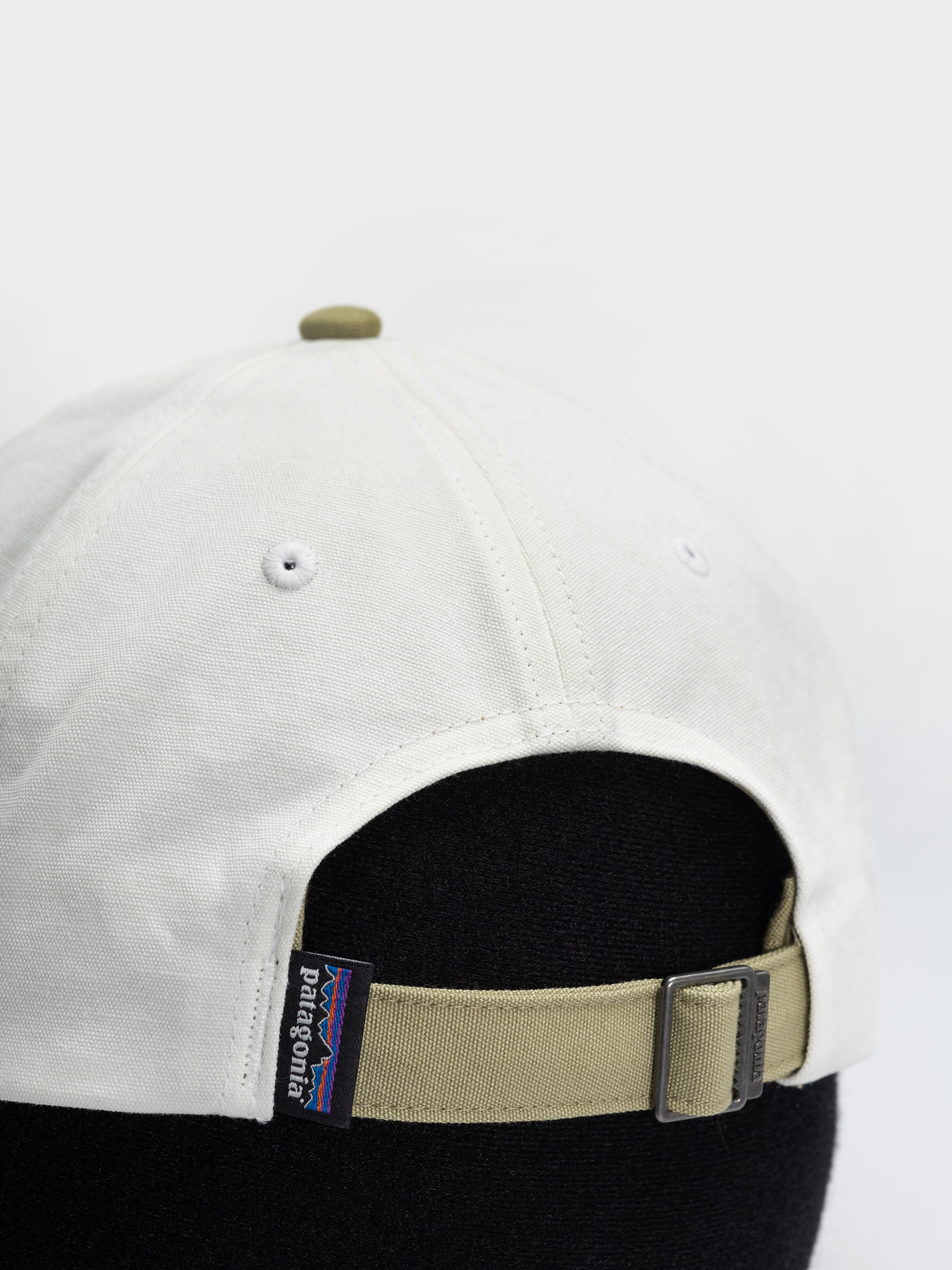 Patagonia Fitz Roy Icon Trad Baseball sapka (text logo/birch white w/gumtree green)