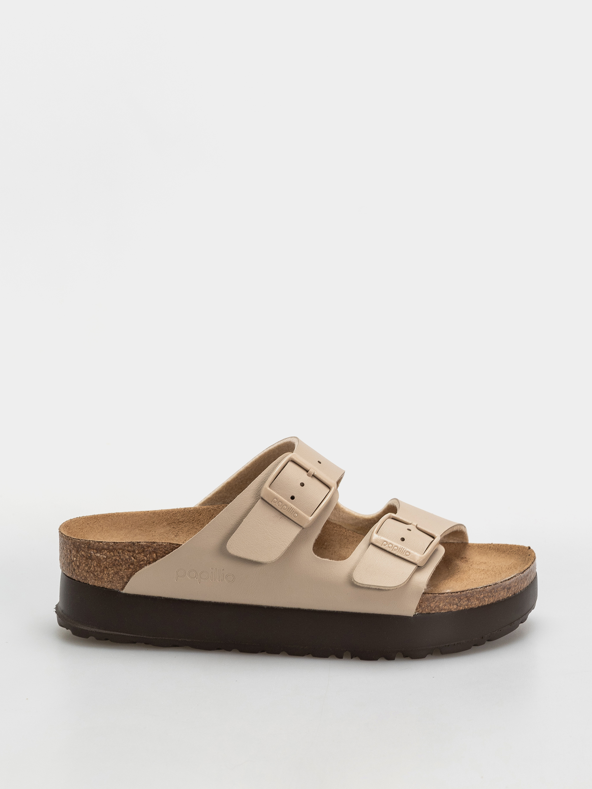 Birkenstock Arizona Flex Platform Birko Flor Narrow Wmn Flip-flop papucsok (sandcastle)