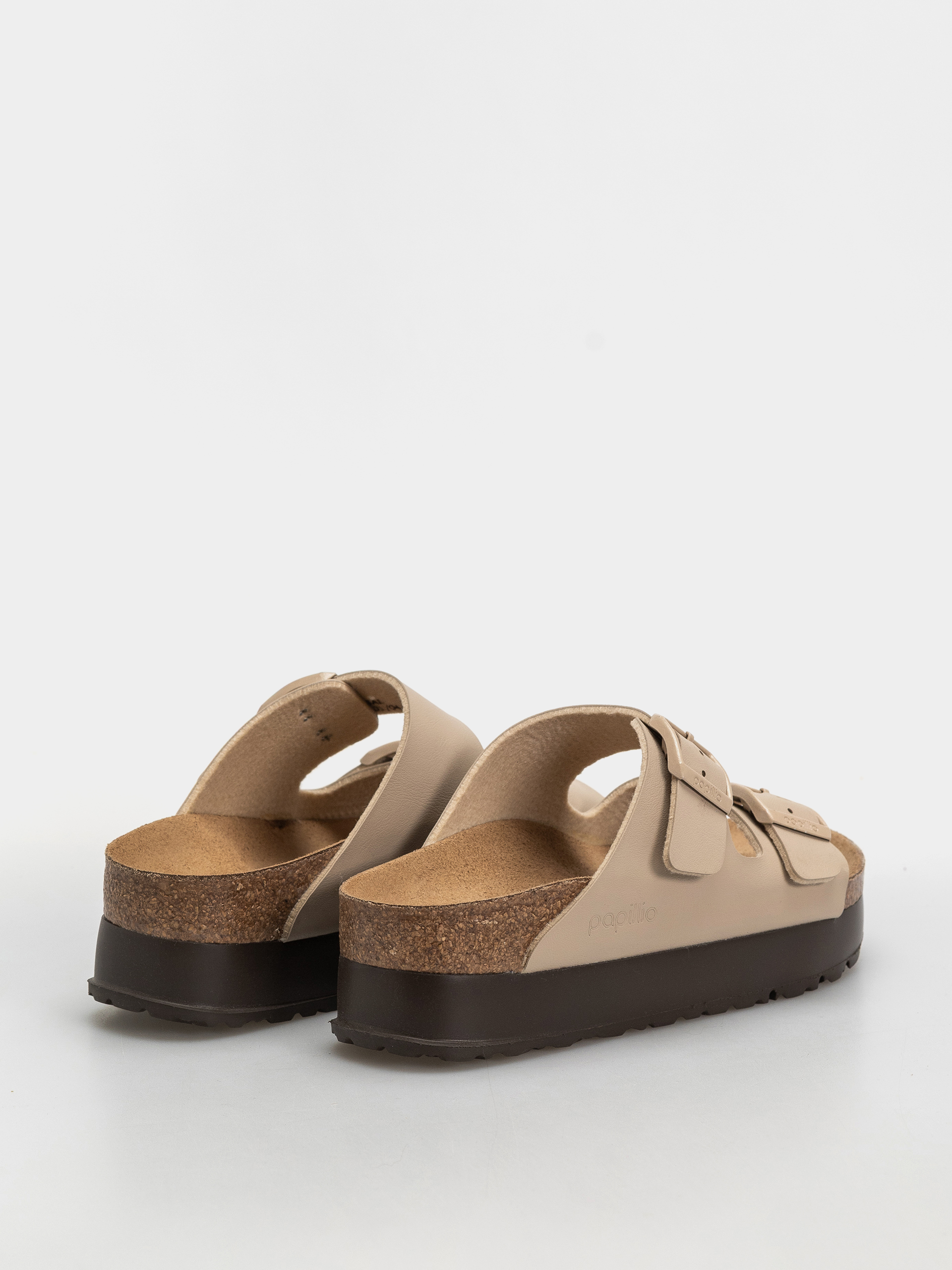 Birkenstock Arizona Flex Platform Birko Flor Narrow Wmn Flip-flop papucsok (sandcastle)