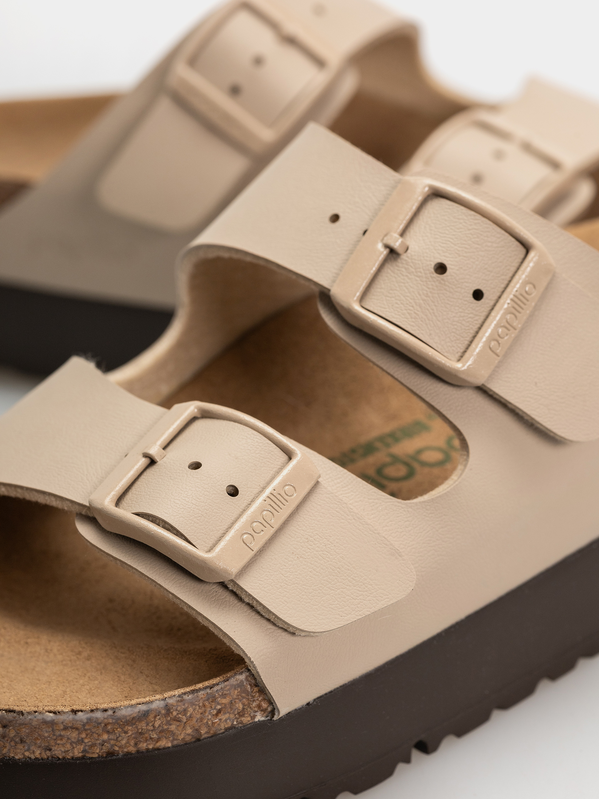 Birkenstock Arizona Flex Platform Birko Flor Narrow Wmn Flip-flop papucsok (sandcastle)