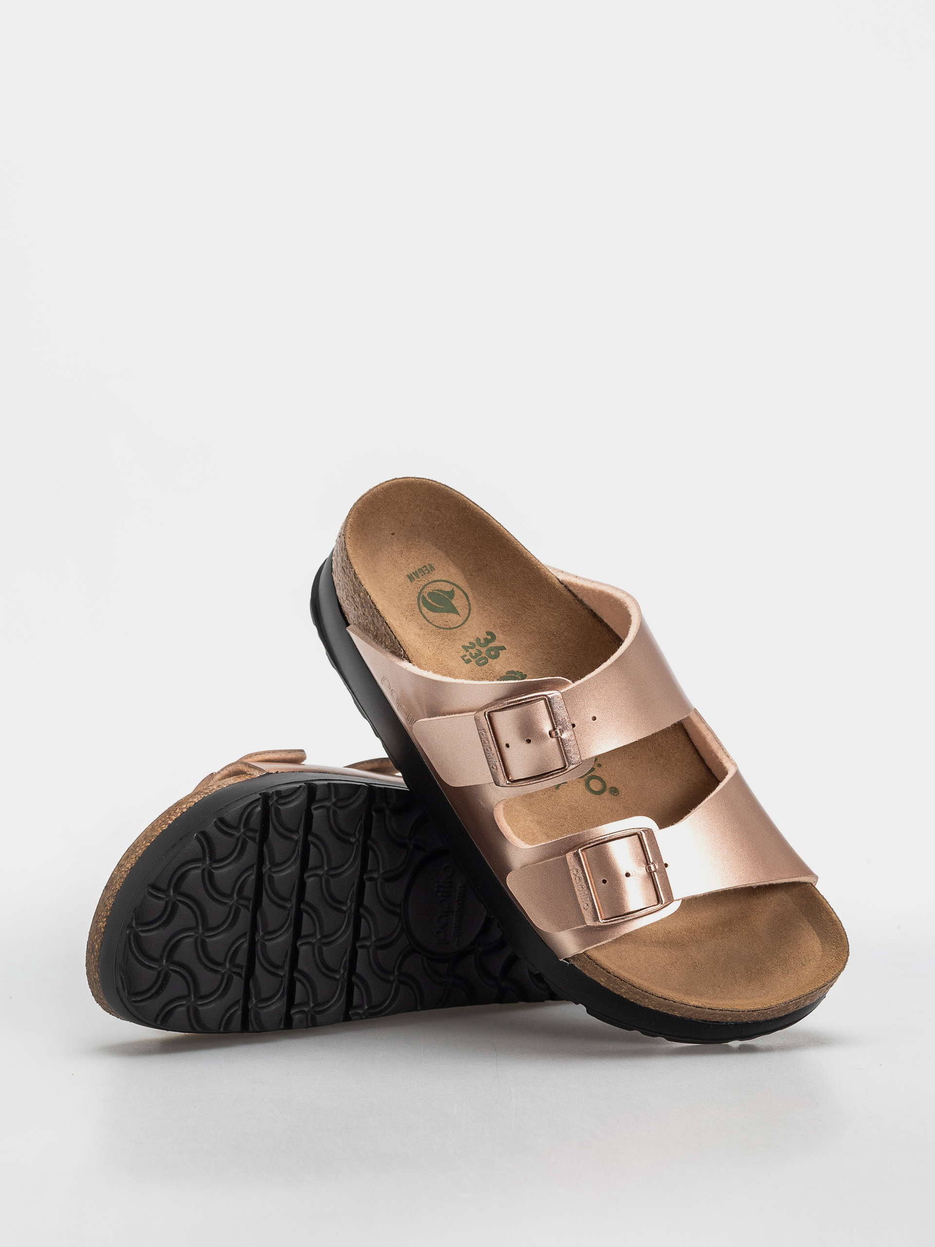 Birkenstock Arizona Flex Platform Birko Flor Narrow Wmn Flip-flop papucsok (electric metallic copper)