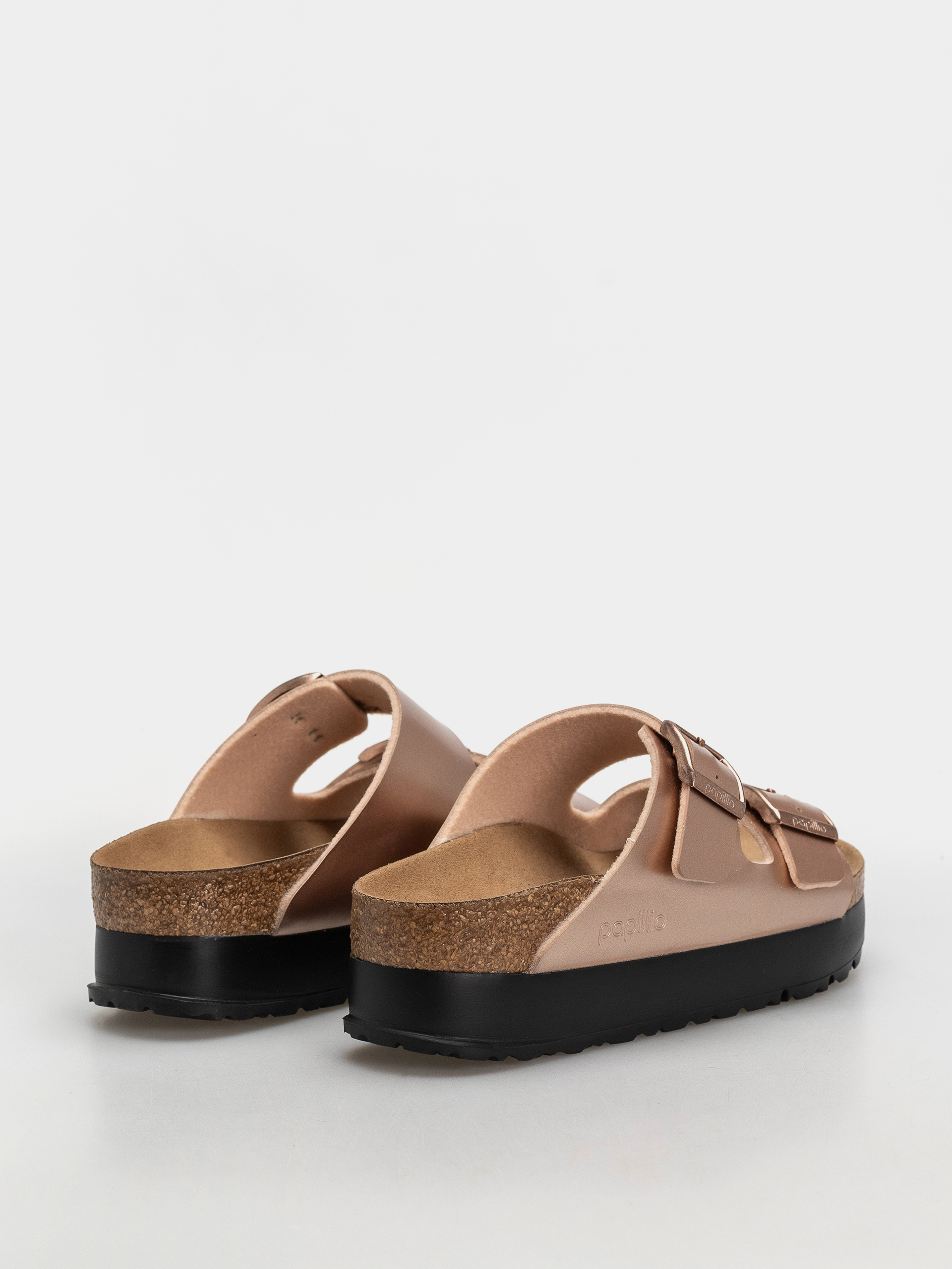 Birkenstock Arizona Flex Platform Birko Flor Narrow Wmn Flip-flop papucsok (electric metallic copper)