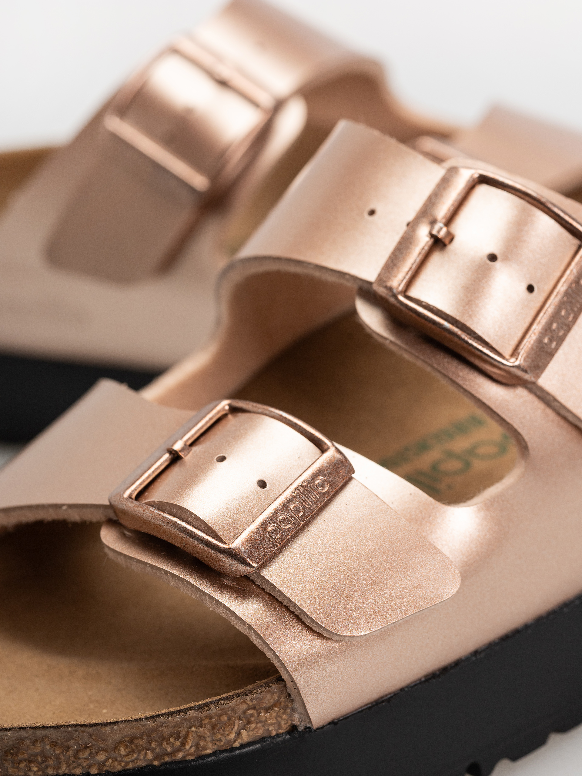 Birkenstock Arizona Flex Platform Birko Flor Narrow Wmn Flip-flop papucsok (electric metallic copper)