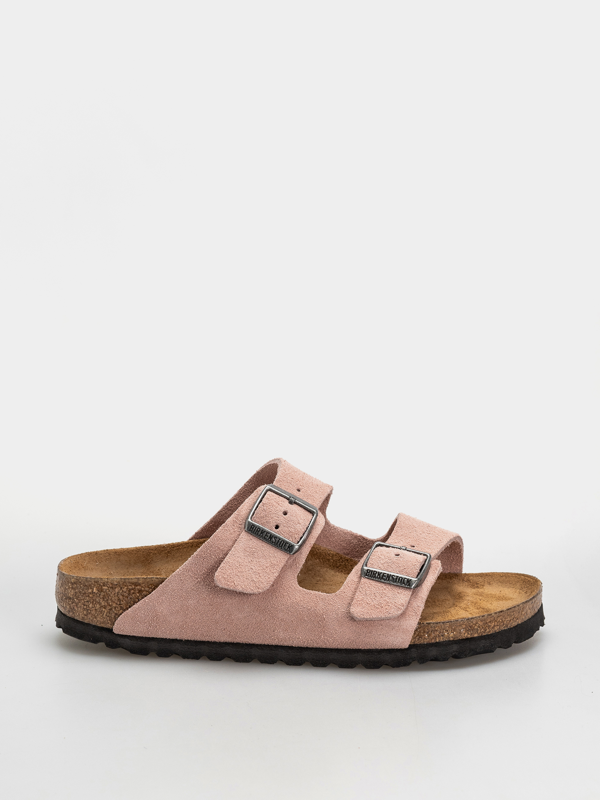 Birkenstock Arizona Suede Leather Narrow Flip-flop papucsok (pink clay)