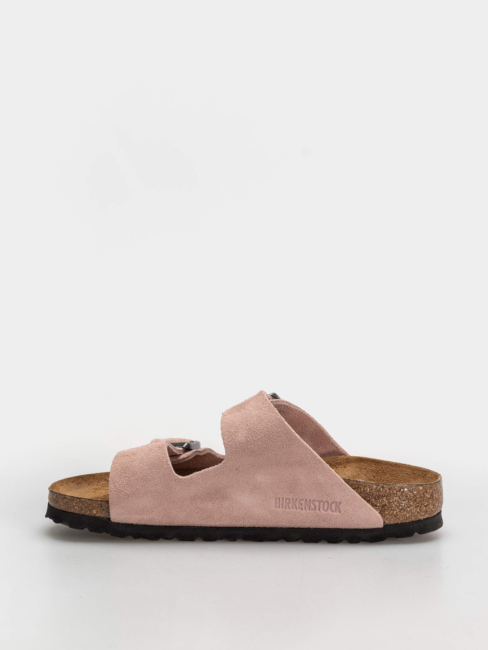 Birkenstock Arizona Suede Leather Narrow Flip-flop papucsok (pink clay)