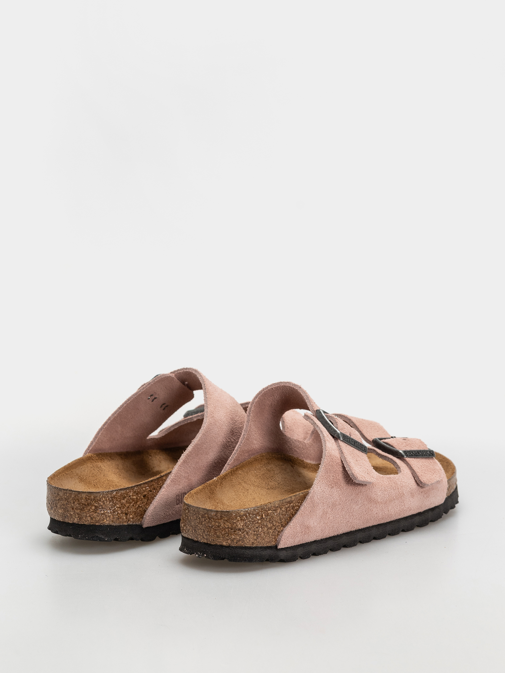 Birkenstock Arizona Suede Leather Narrow Flip-flop papucsok (pink clay)