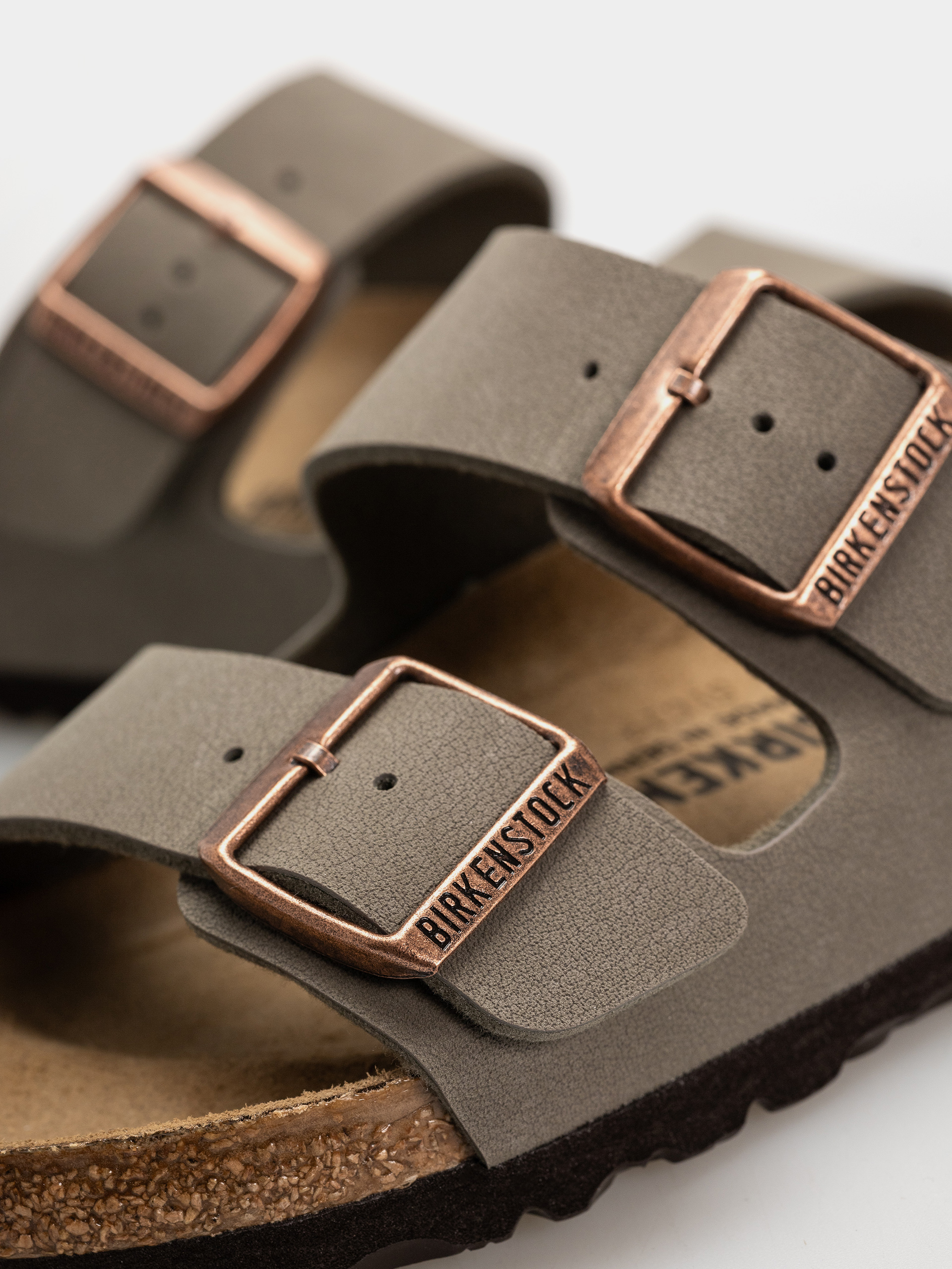 Birkenstock Arizona Birkibuc Regular Flip-flop papucsok (stone)