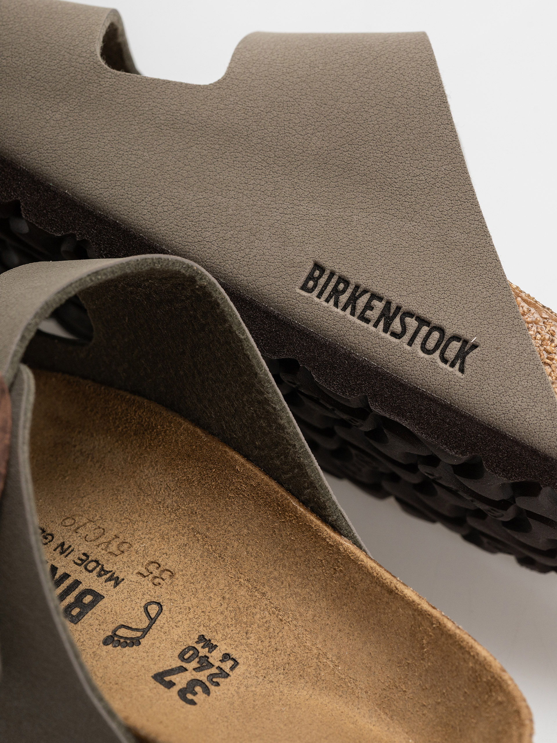 Birkenstock Arizona Birkibuc Regular Flip-flop papucsok (stone)