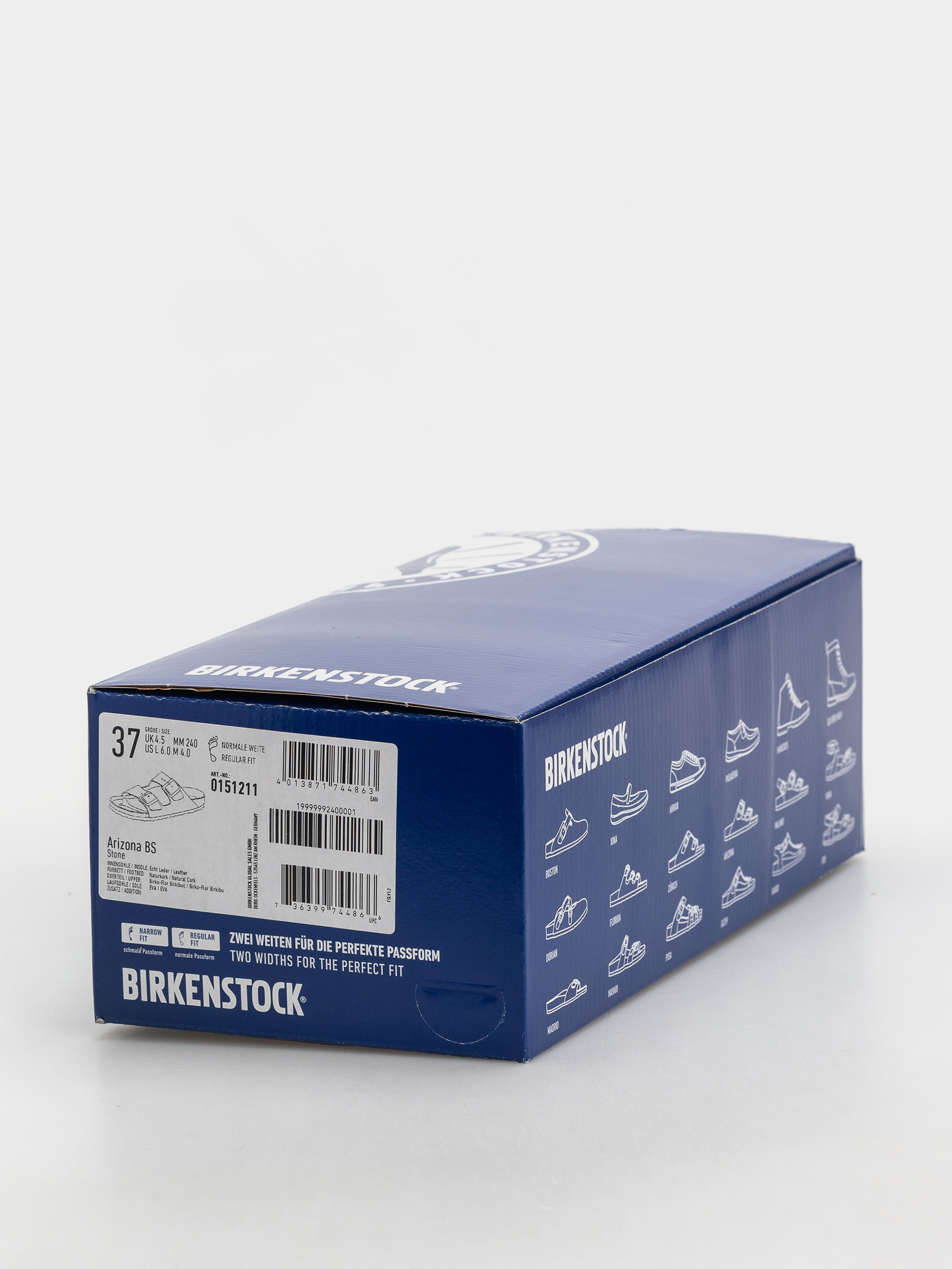 Birkenstock Arizona Birkibuc Regular Flip-flop papucsok (stone)