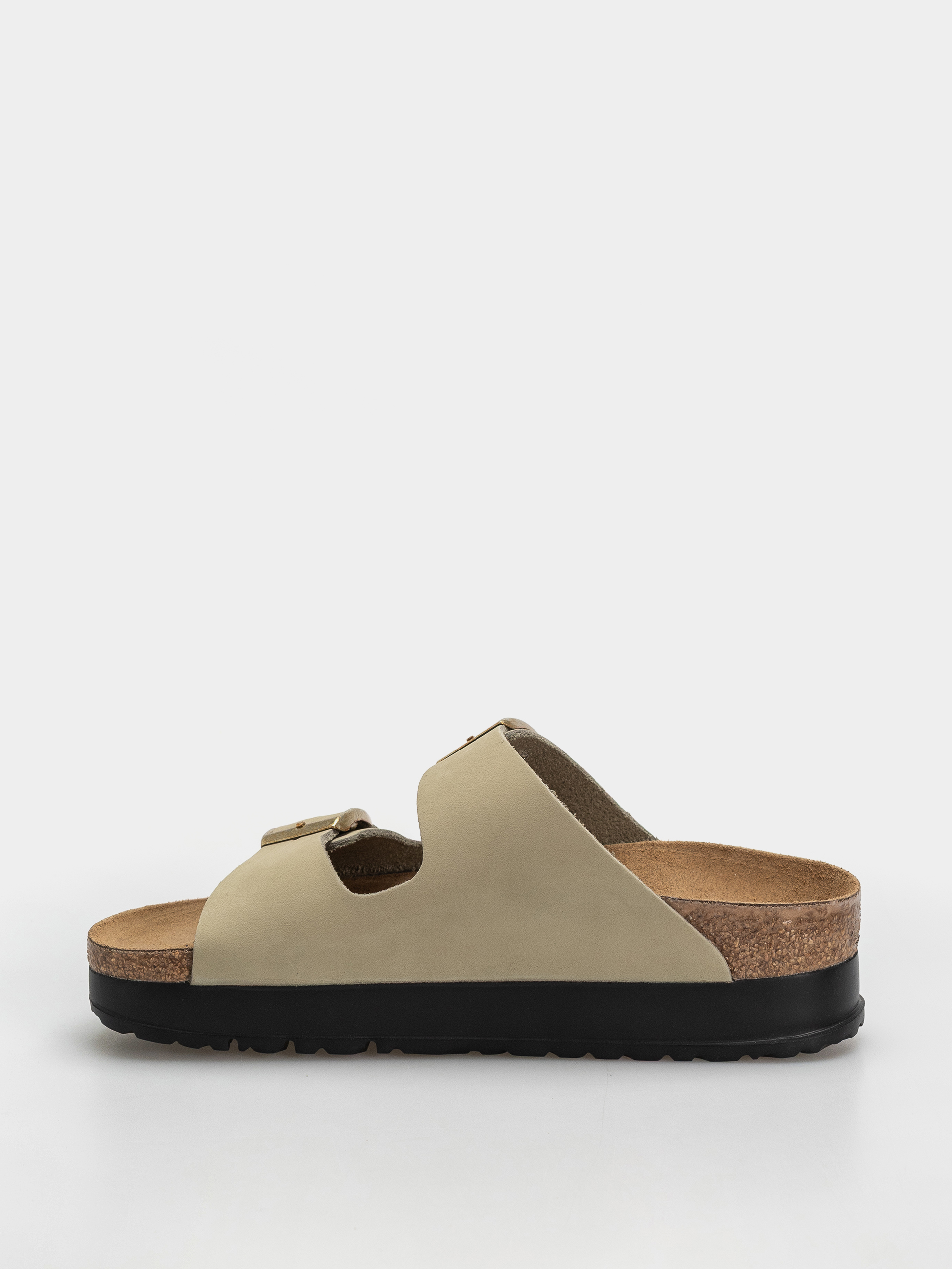 Birkenstock Arizona Flex Platform Nubuck Leather Narrow Wmn Flip-flop papucsok (eucalyptus)