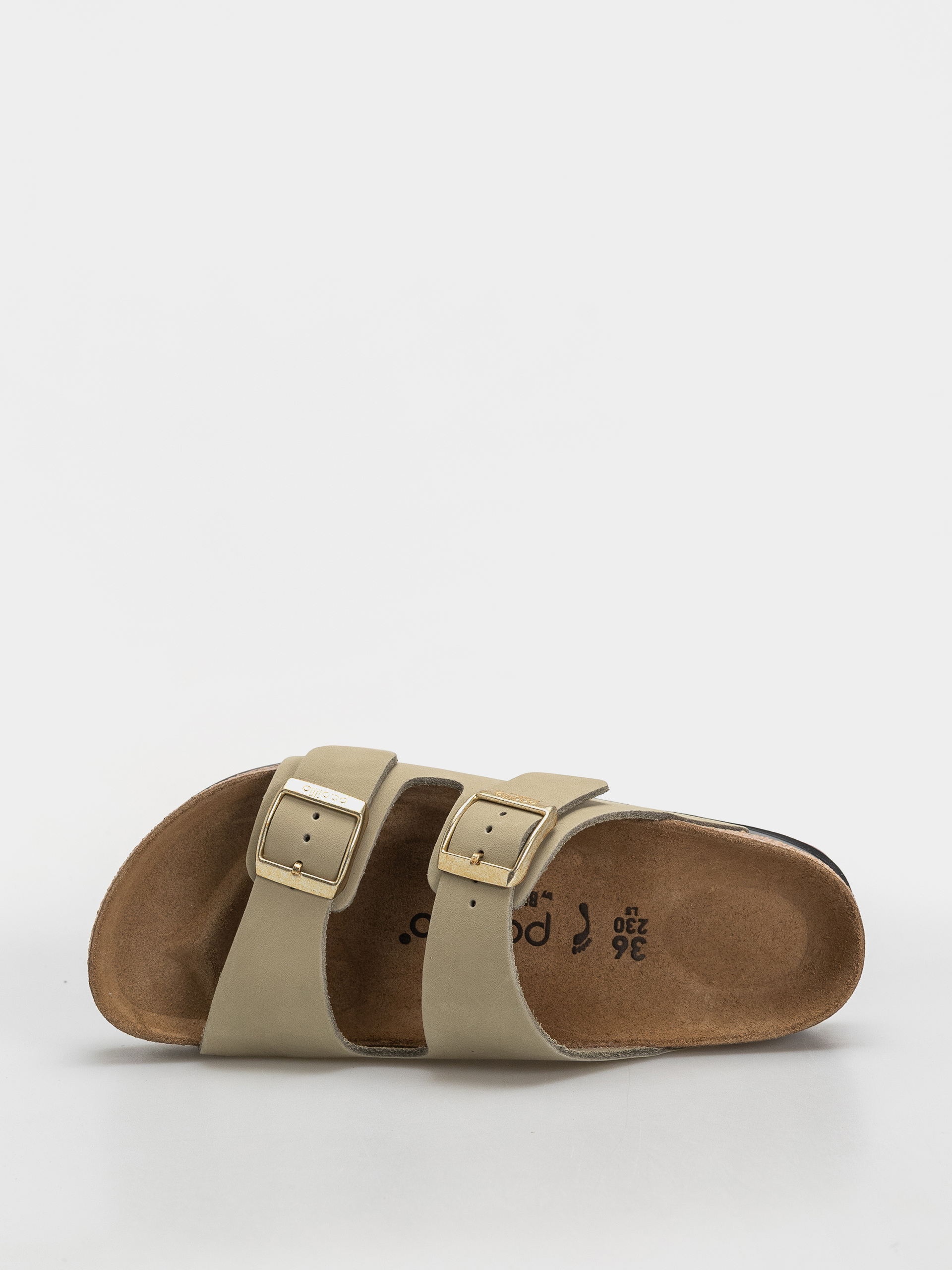 Birkenstock Arizona Flex Platform Nubuck Leather Narrow Wmn Flip-flop papucsok (eucalyptus)