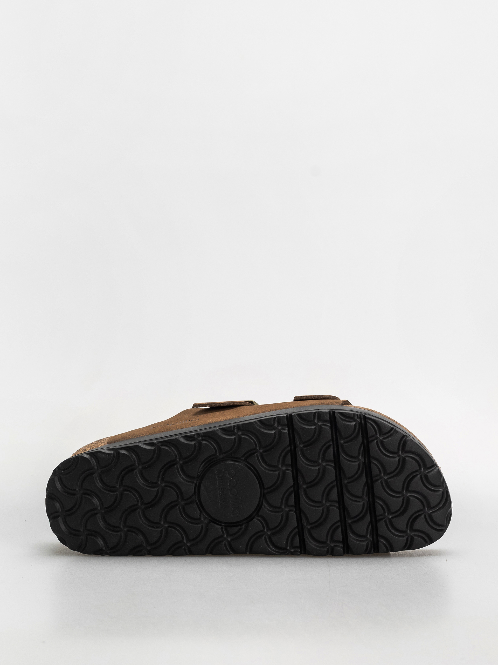 Birkenstock Arizona Flex Platform Nubuck Leather Narrow Wmn Flip-flop papucsok (dark tea)