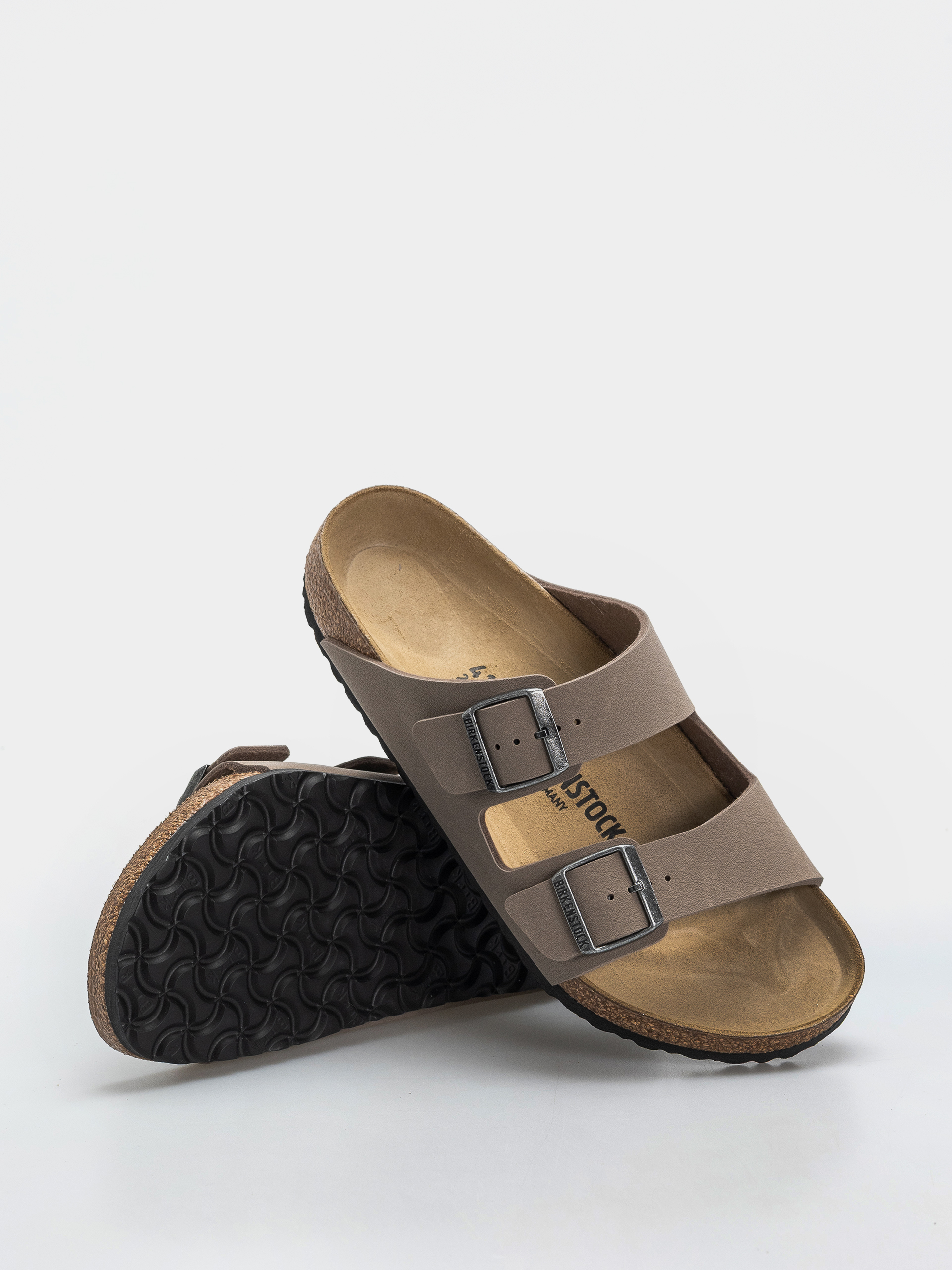 Birkenstock Arizona Birkibuc Regular Flip-flop papucsok (gray taupe)