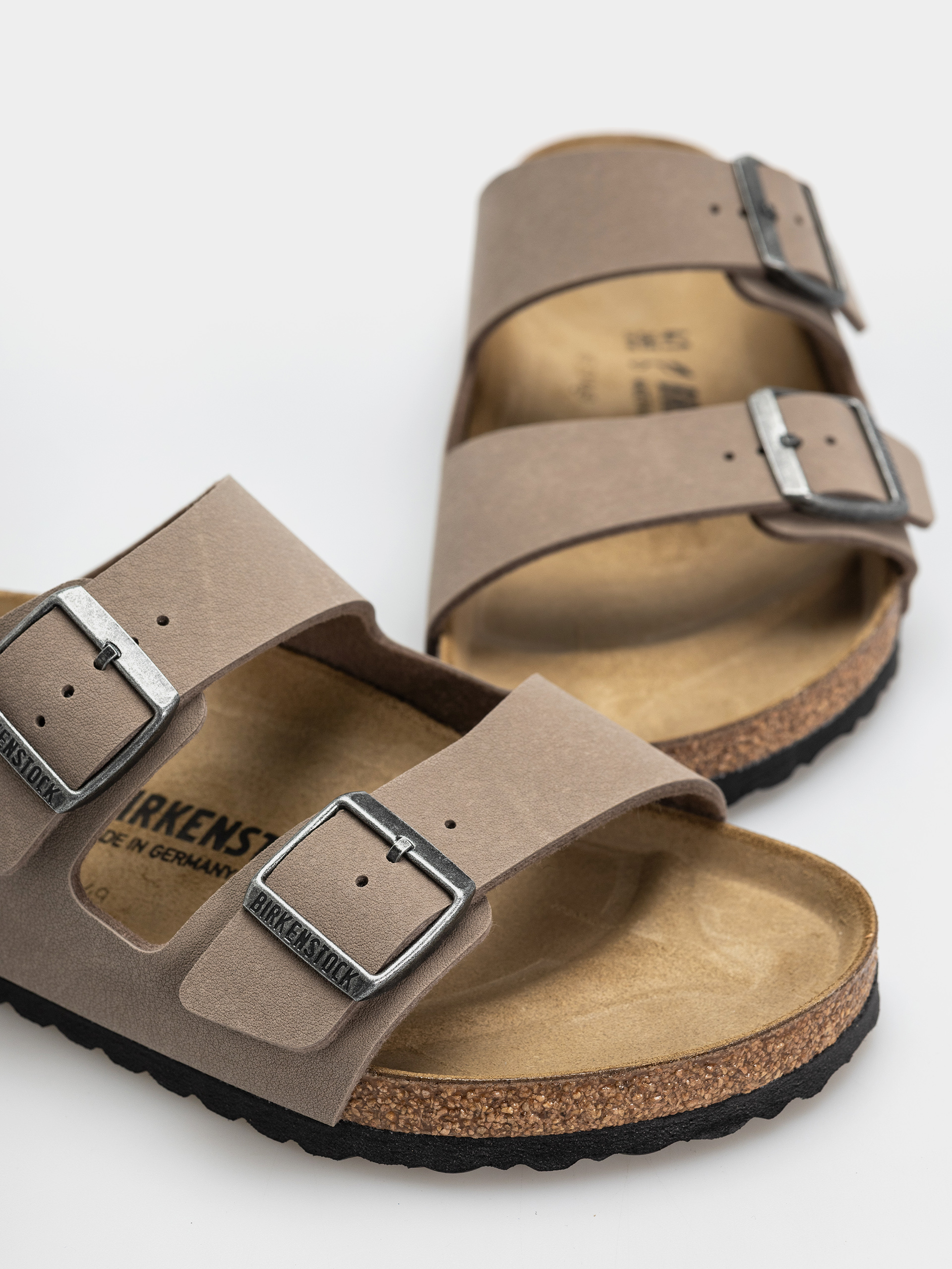 Birkenstock Arizona Birkibuc Regular Flip-flop papucsok (gray taupe)