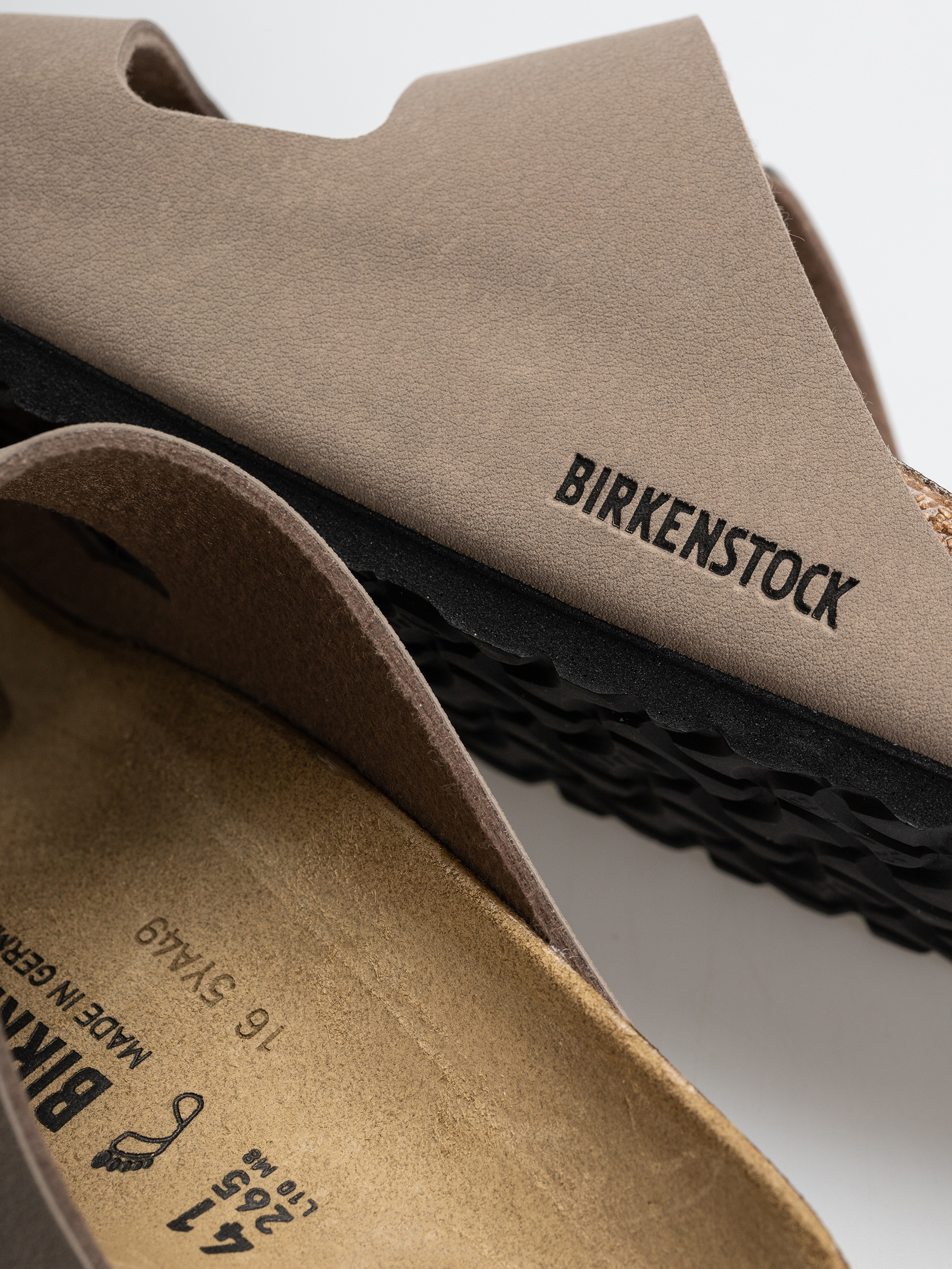 Birkenstock Arizona Birkibuc Regular Flip-flop papucsok (gray taupe)