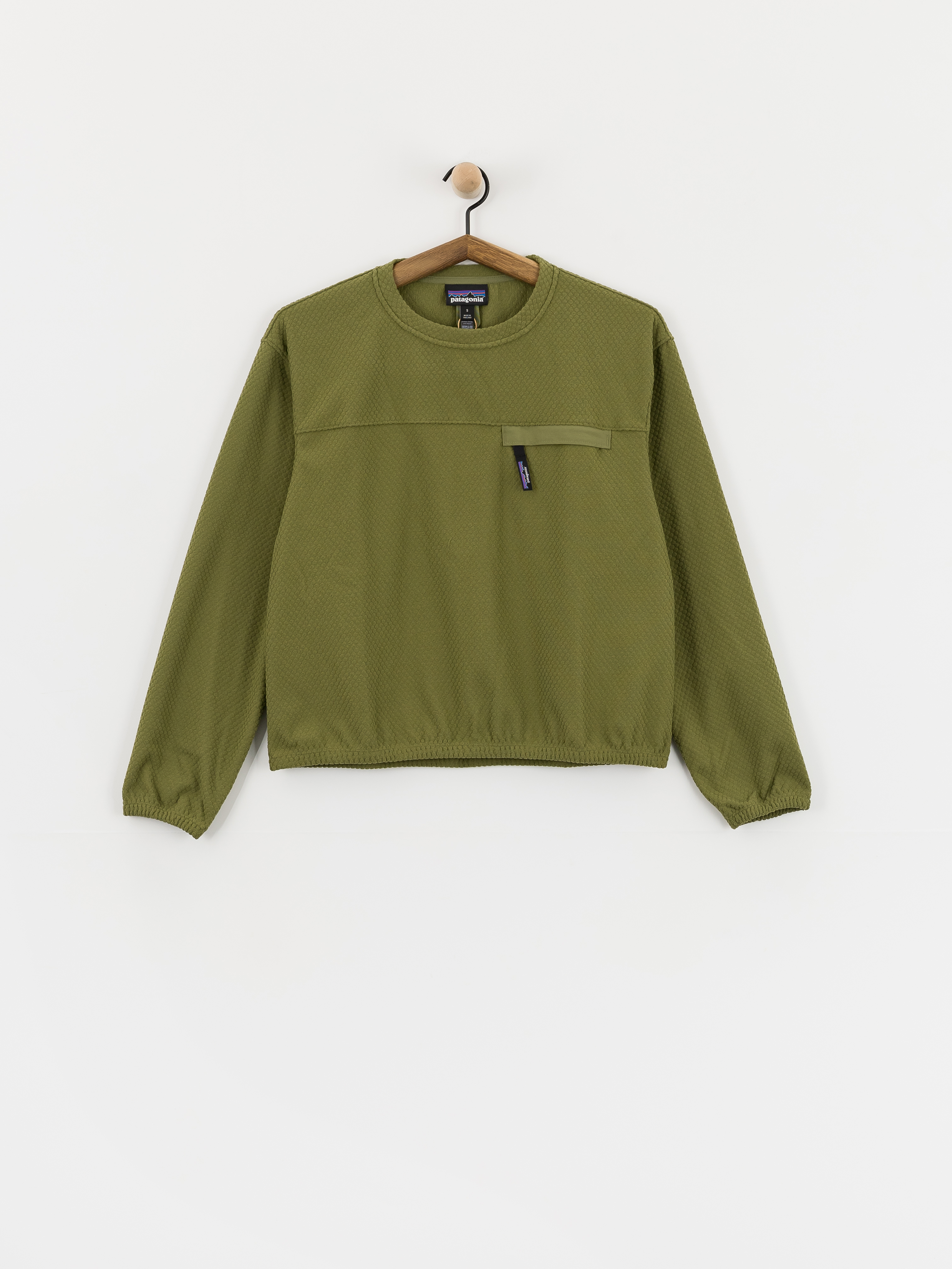 Patagonia Textured Wmn Pulóver (caper green)