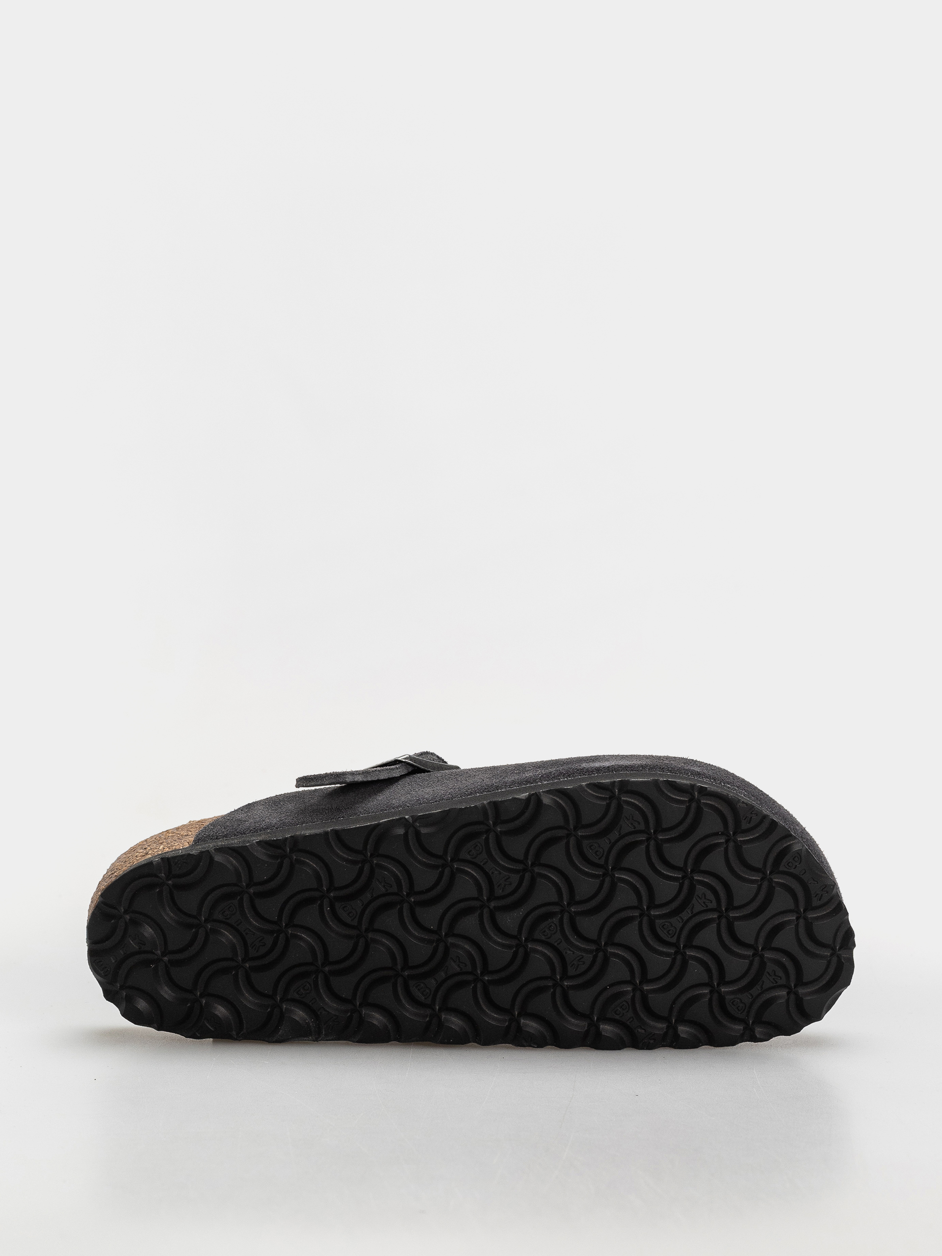 Birkenstock Boston Suede Leather Narrow Flip-flop papucsok (charcoal)