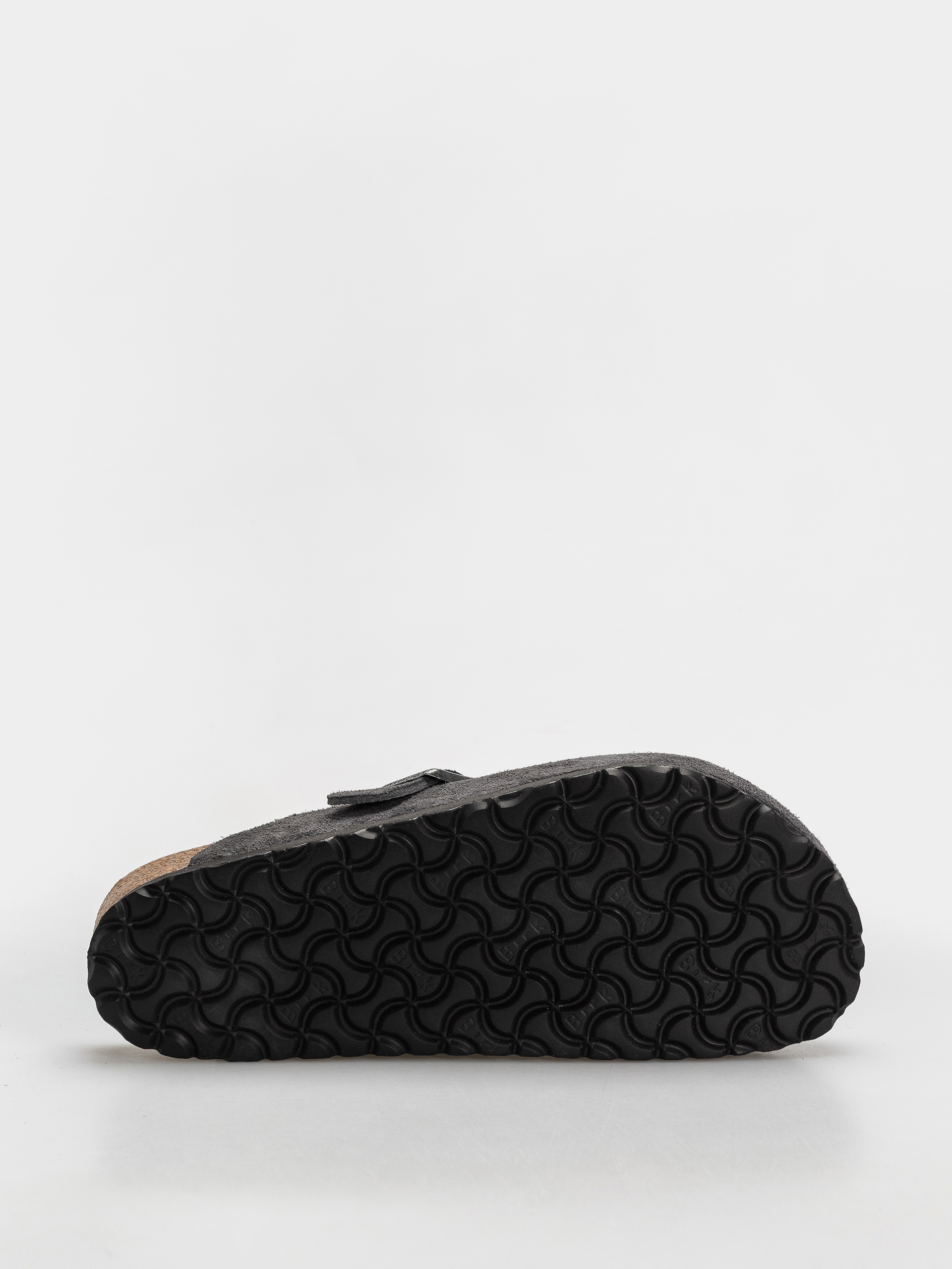 Birkenstock Boston Suede Leather Regular Flip-flop papucsok (charcoal)