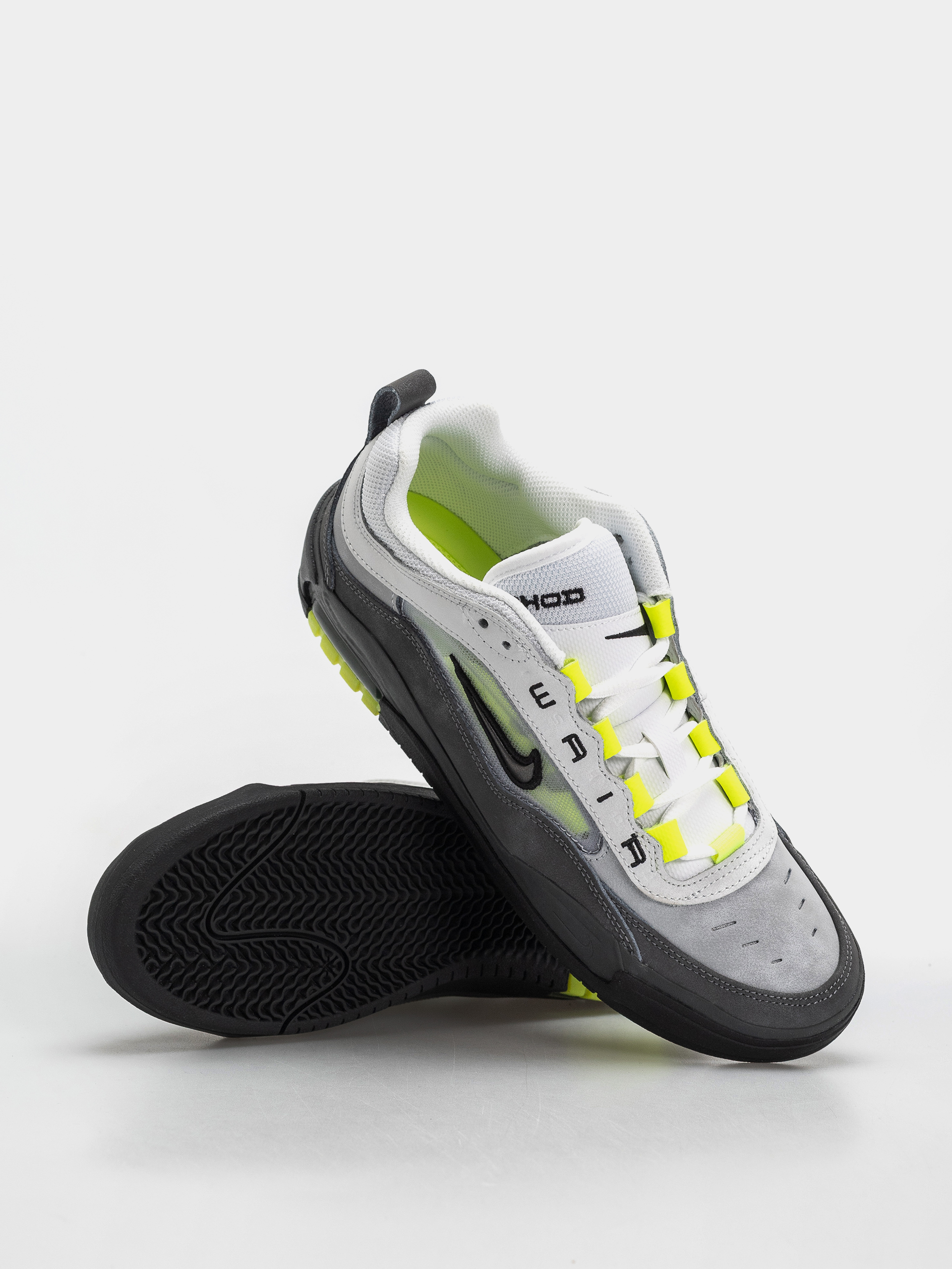 Nike SB Air Max Ishod Cipők (black/neon yellow anthracite lt graphite)