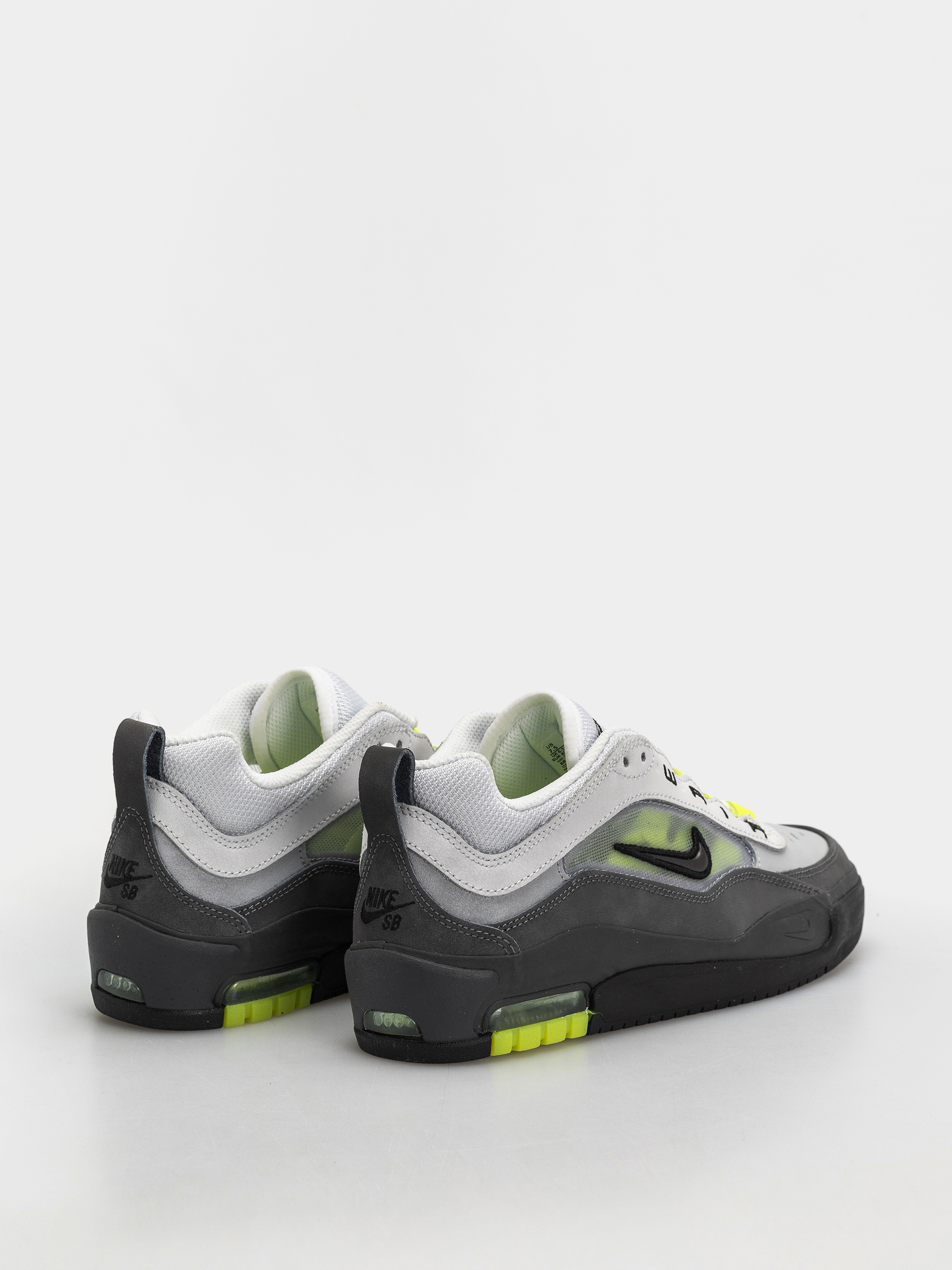 Nike SB Air Max Ishod Cipők (black/neon yellow anthracite lt graphite)