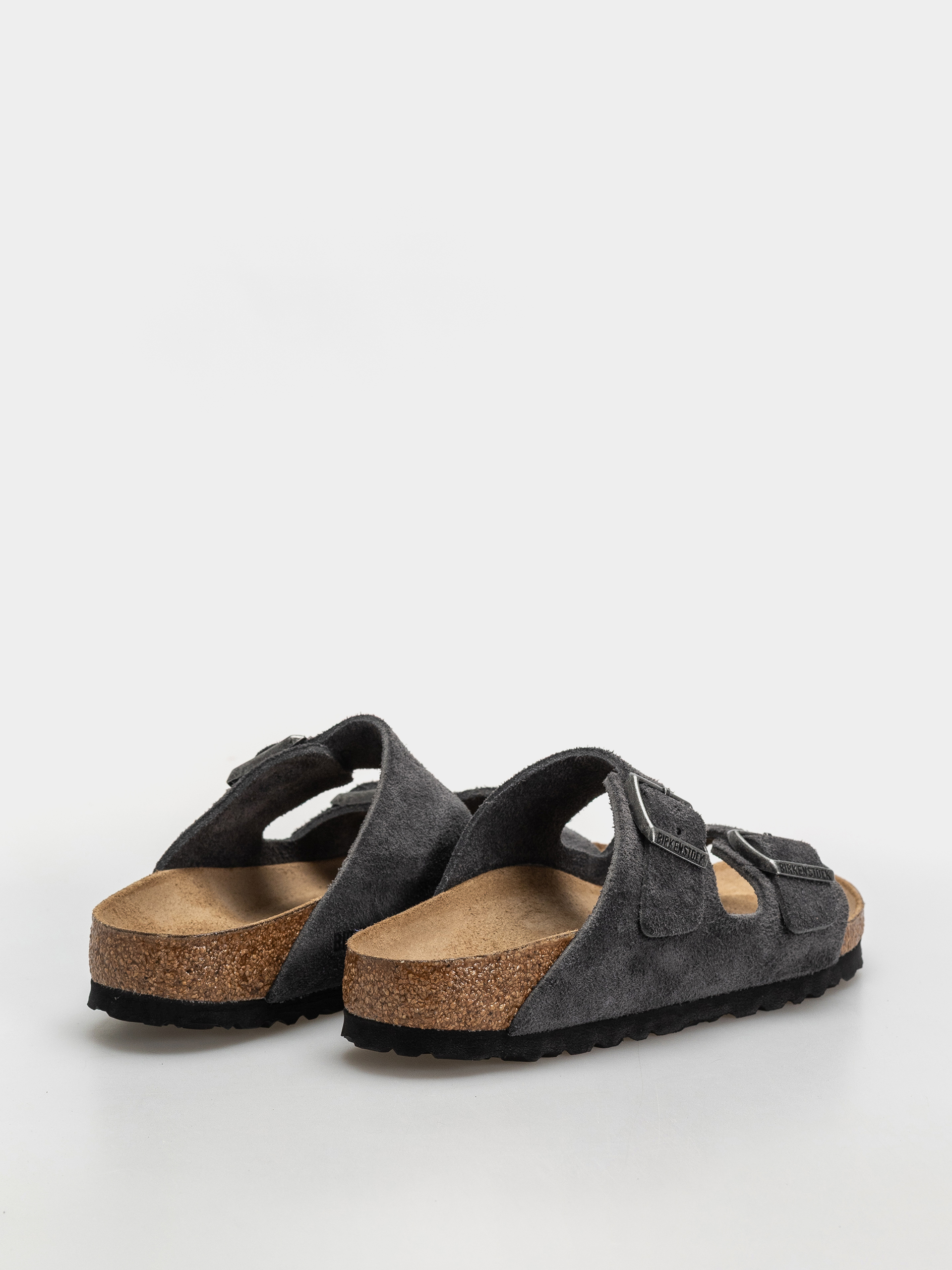 Birkenstock Arizona Suede Leather Narrow Flip-flop papucsok (charcoal)