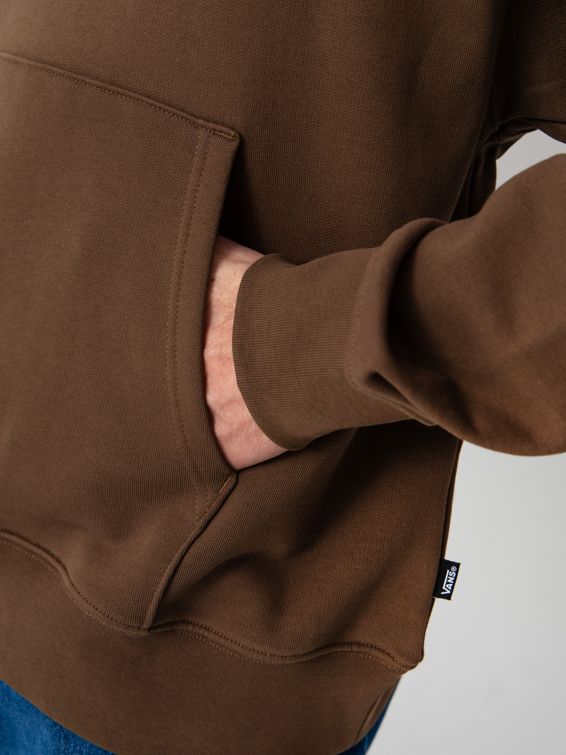 Vans Stone Swirl Loose HD Kapucnis pulóver (vintage cocoa)