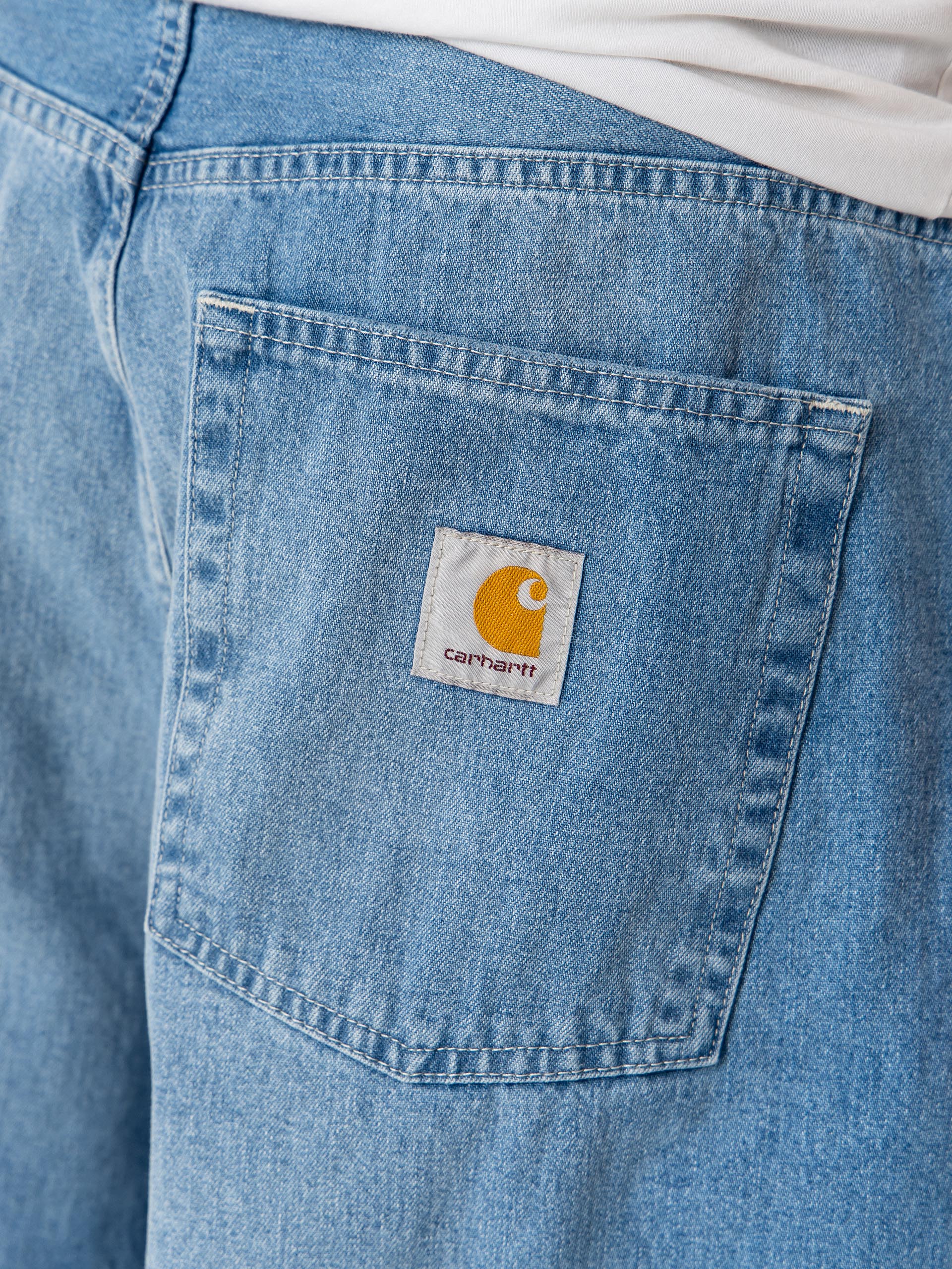 Carhartt WIP Brandon Kisnadrág (blue light true washed)