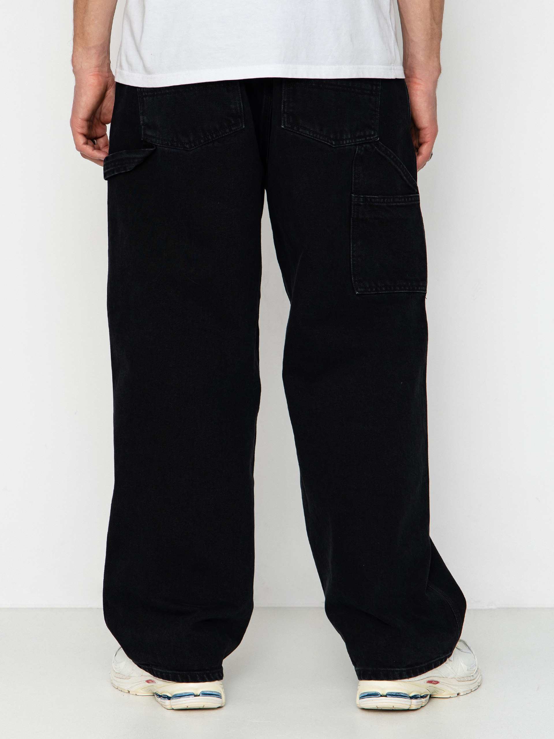 Carhartt WIP Belmont Kisnadrág (black stone washed)
