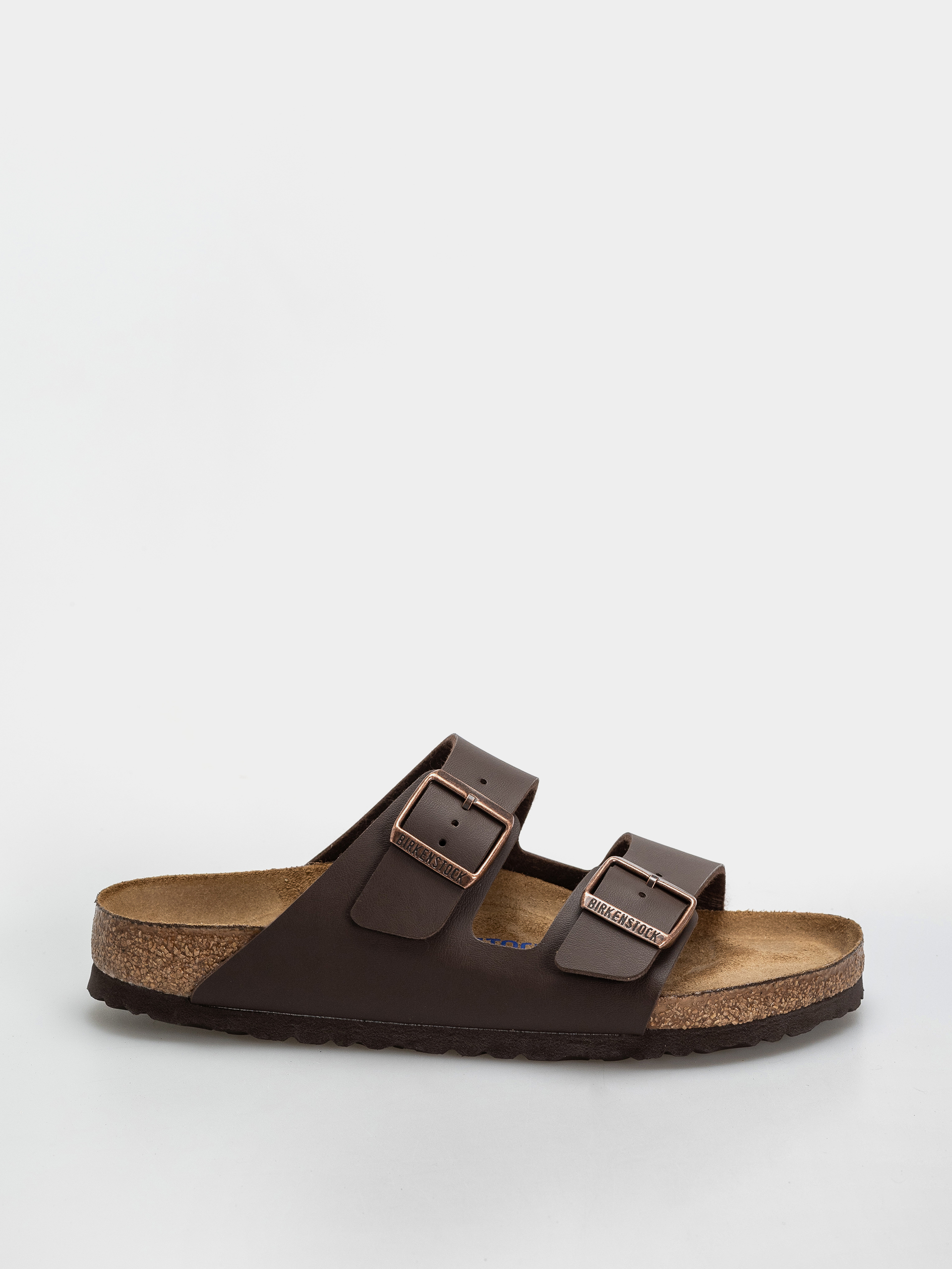 Birkenstock Arizona Soft Footbed Birko Flor Regular Flip-flop papucsok (dark brown)