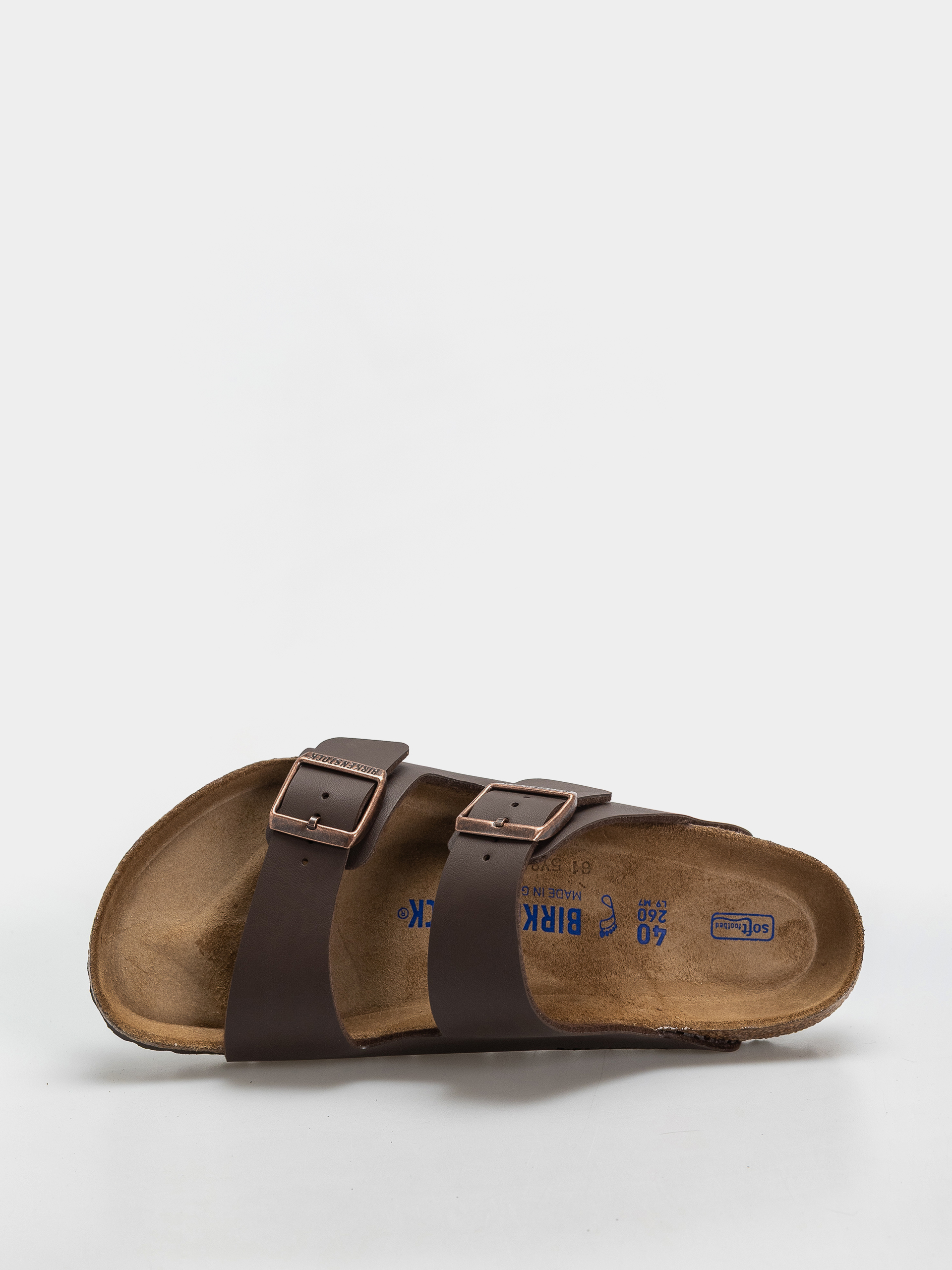 Birkenstock Arizona Soft Footbed Birko Flor Regular Flip-flop papucsok (dark brown)