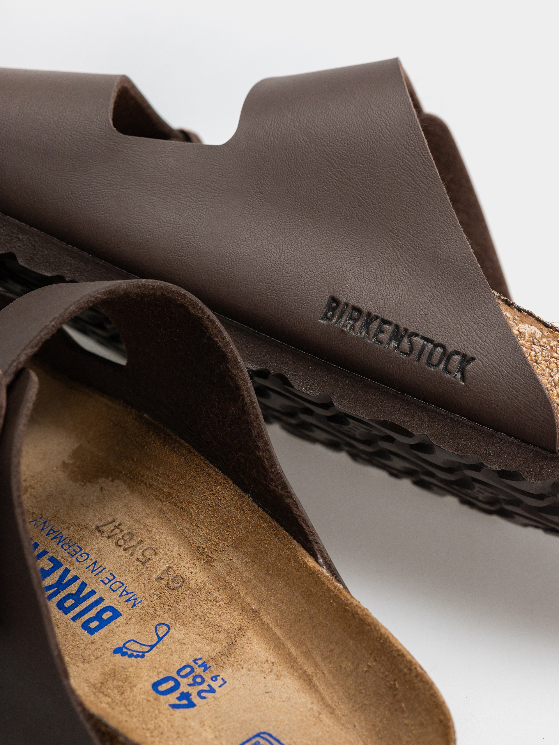 Birkenstock Arizona Soft Footbed Birko Flor Regular Flip-flop papucsok (dark brown)