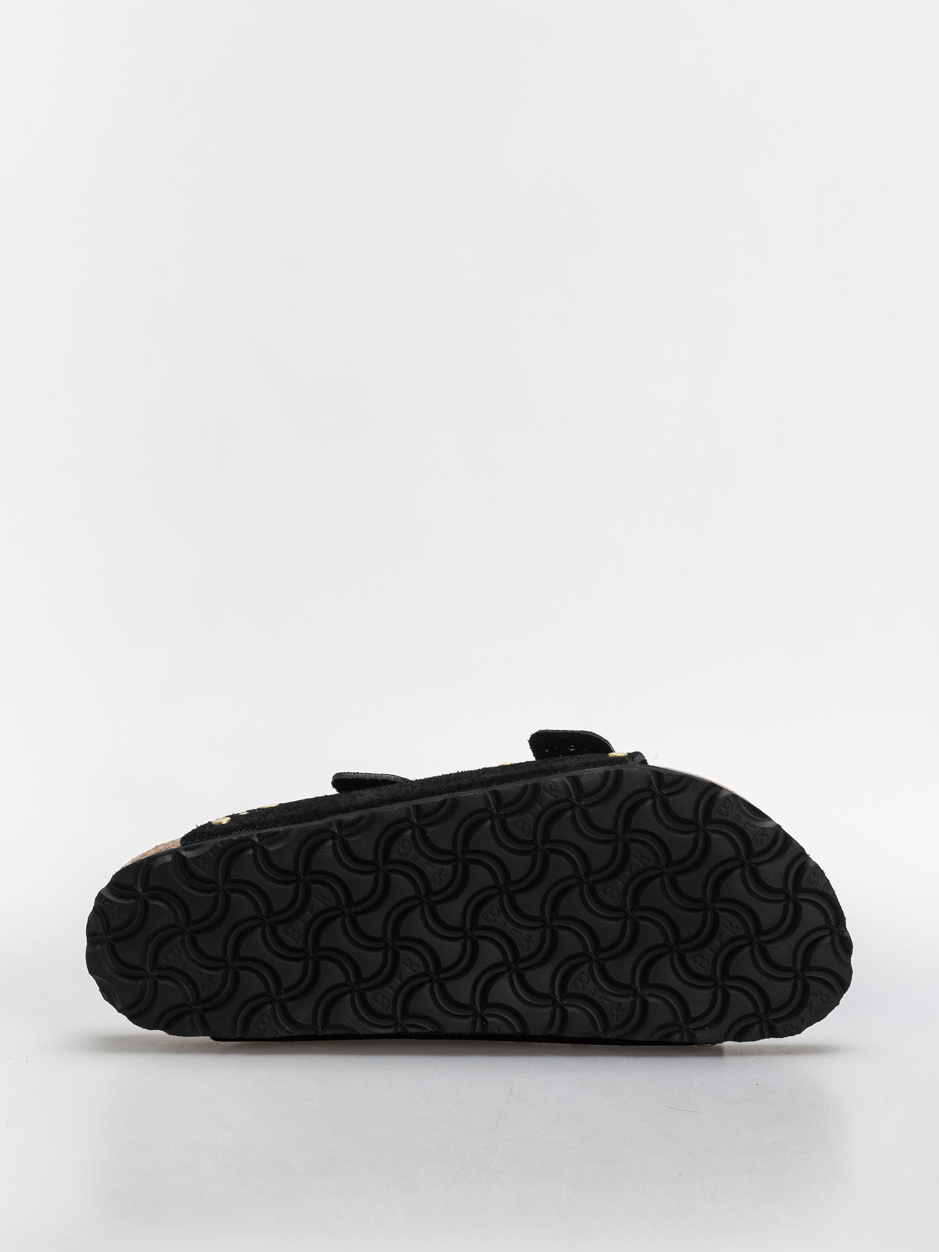 Birkenstock Arizona Rivets Suede Leather Narrow Wmn Flip-flop papucsok (black)