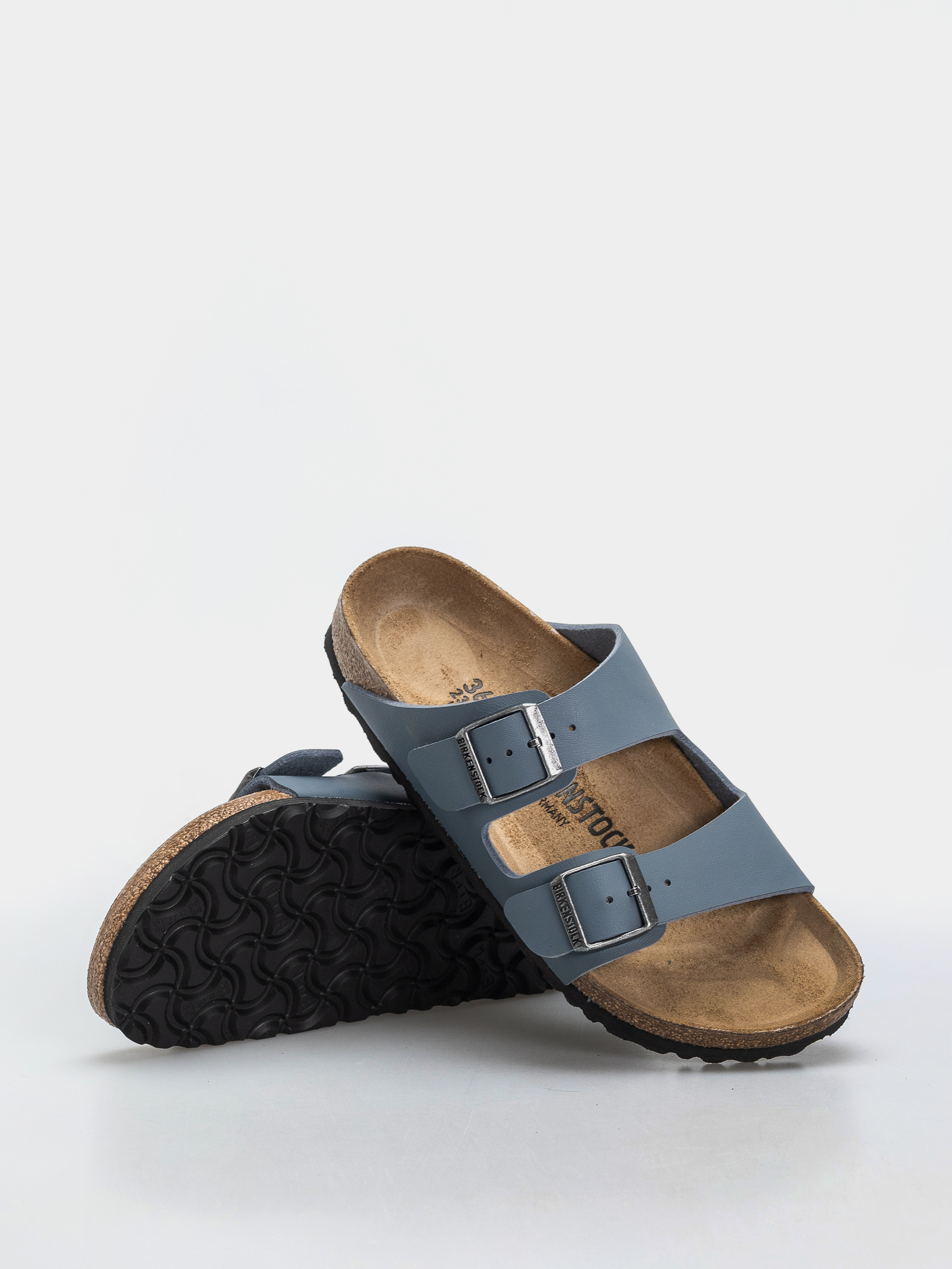 Birkenstock Arizona Birko Flor Narrow Flip-flop papucsok (basalt gray)