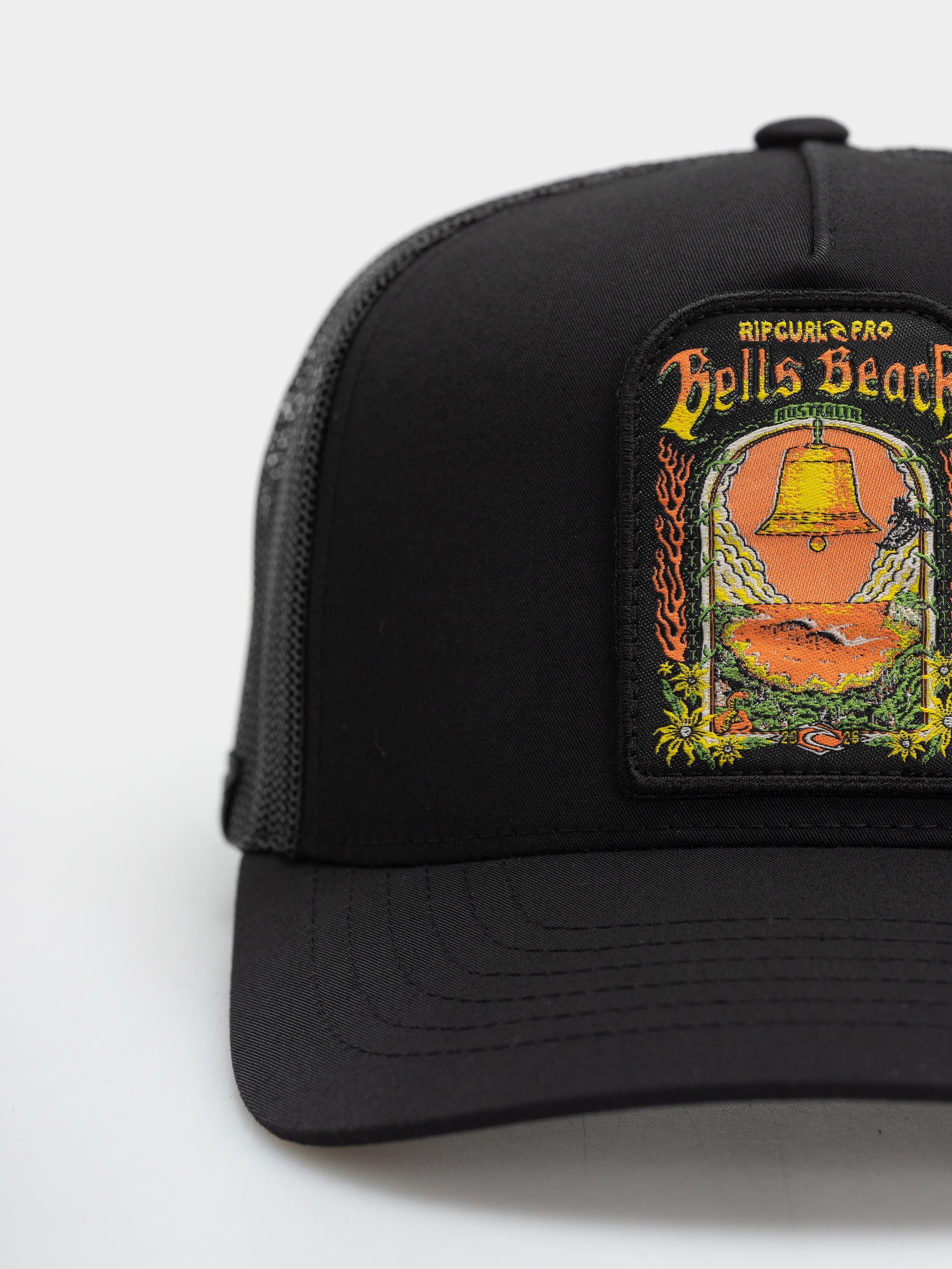 Rip Curl Bells Pro 26 Trucker Baseball sapka (washed black)