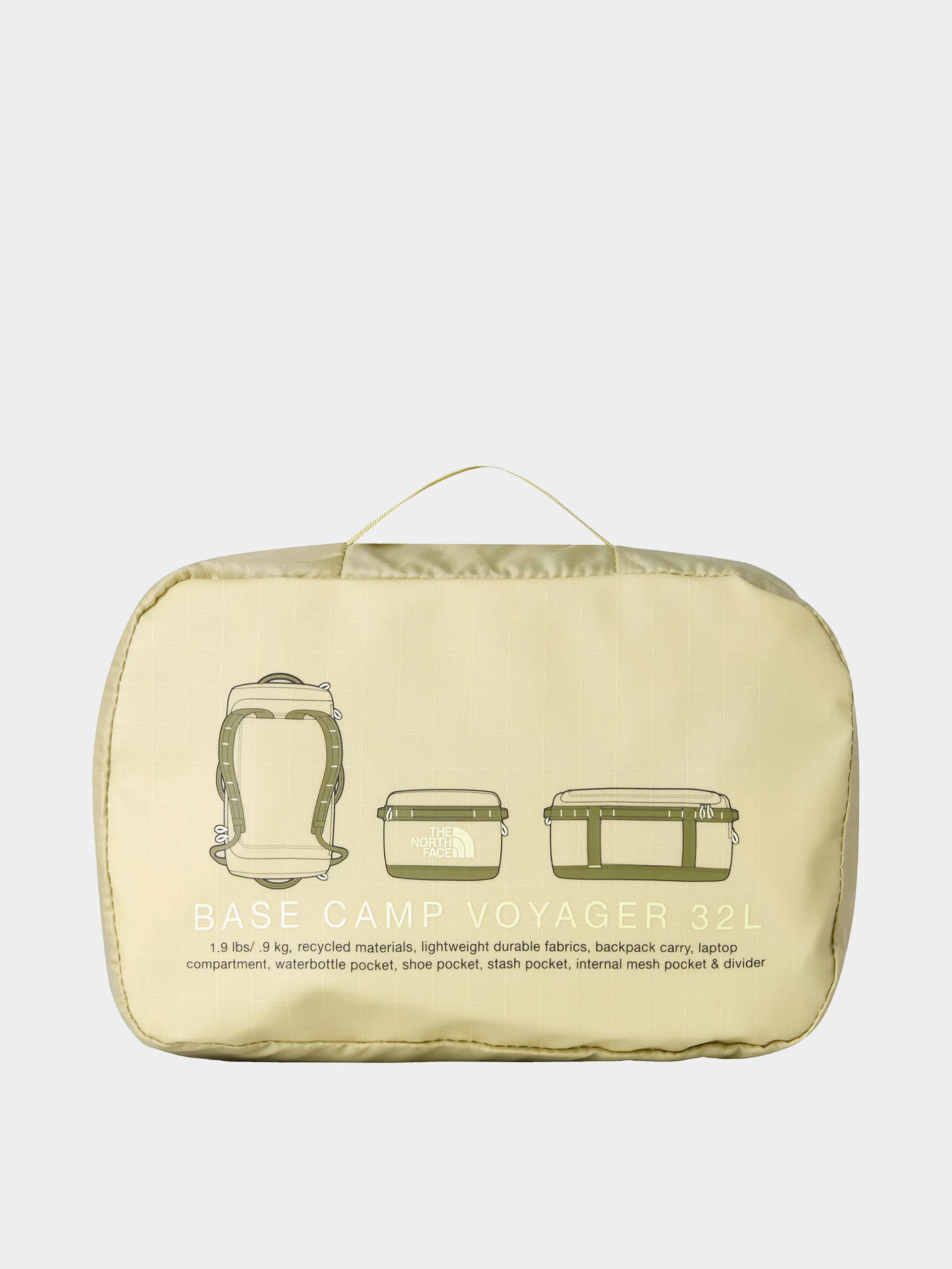 The North Face Base Camp Voyager Duffel 32L Táska (pear/cedar/lemo)