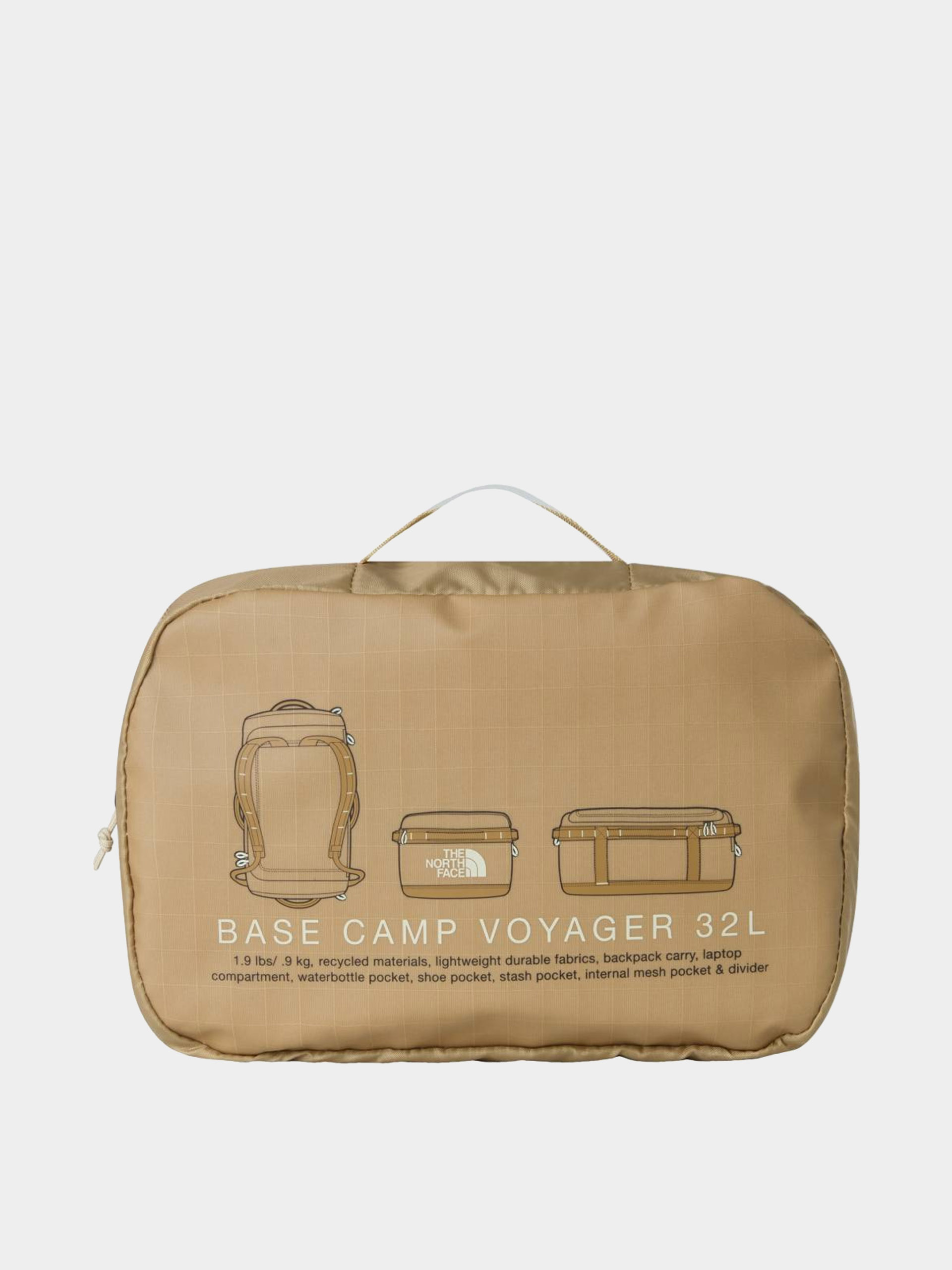 Táska The North Face Base Camp Voyager Duffel 32L (khaki stone/uti)