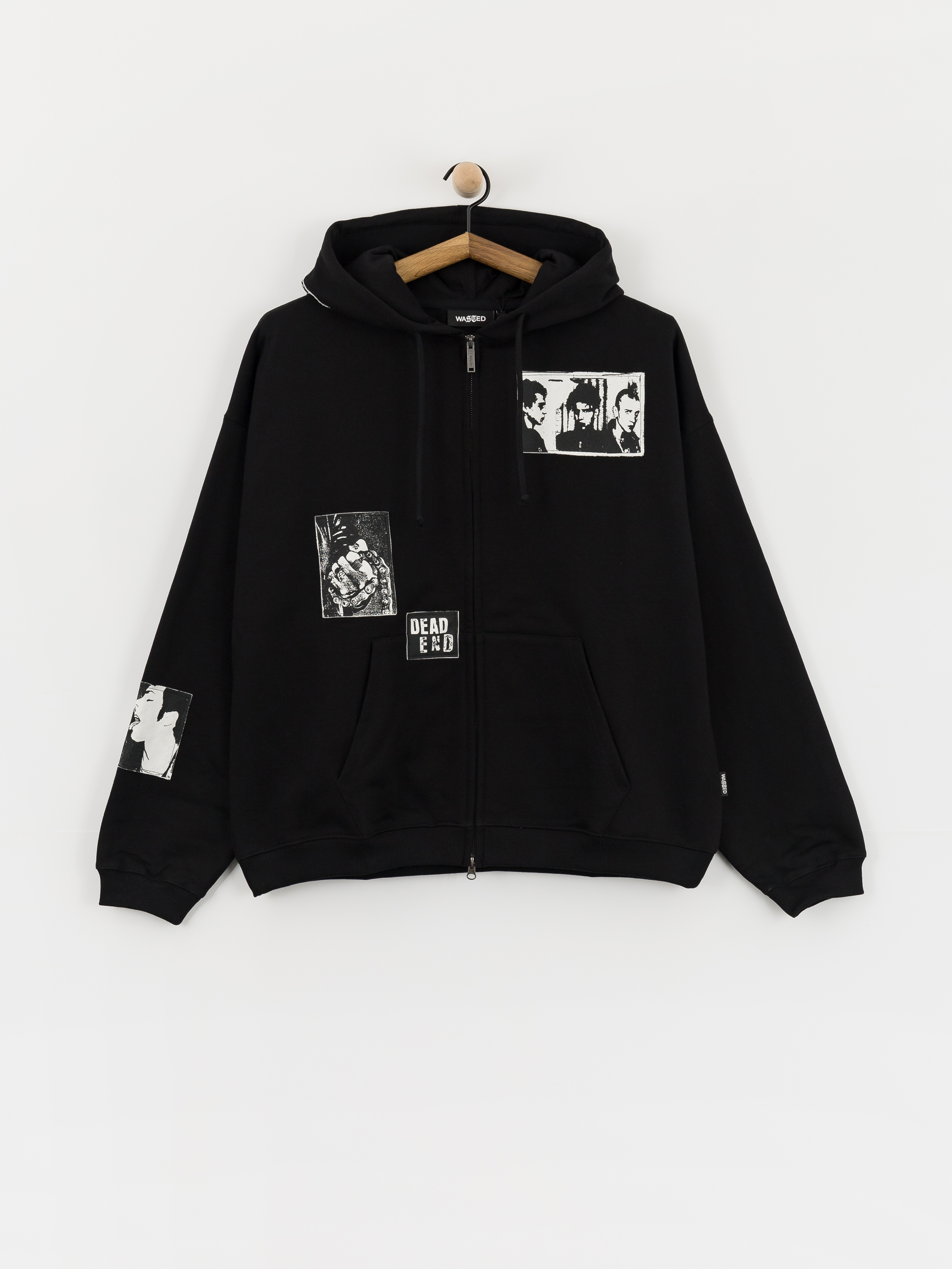 Wasted Paris Taunt Boxy ZHD Kapucnis pulóver (black)